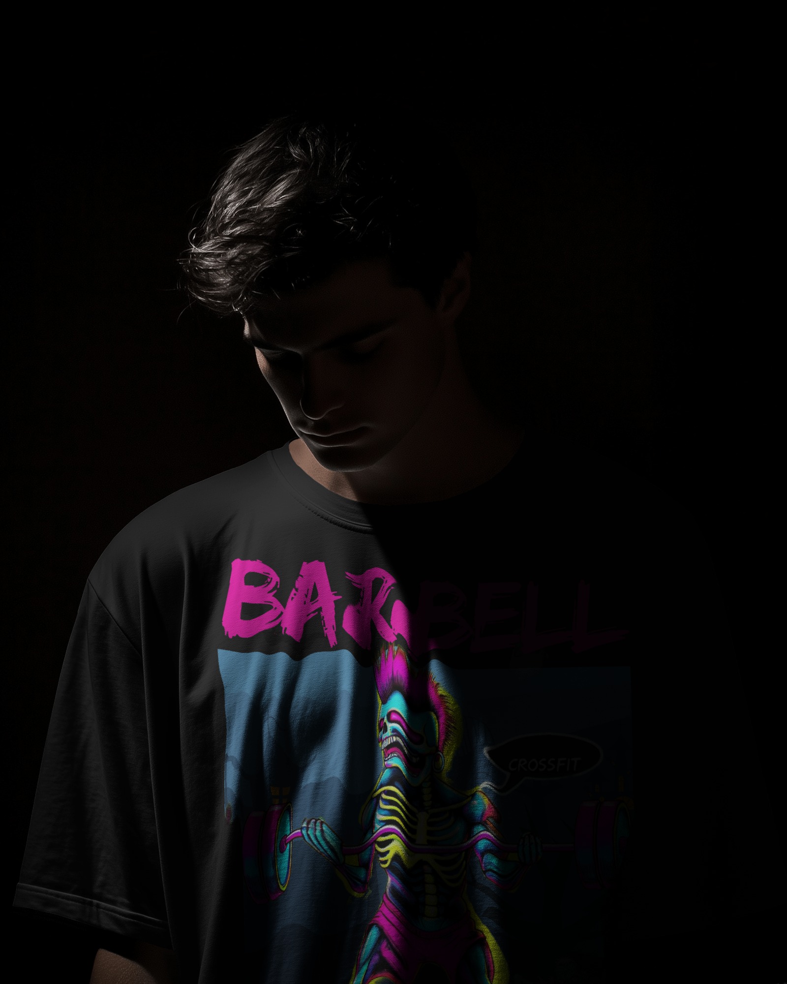 Nome do produto: Camiseta Oversized SKULL COLLOR