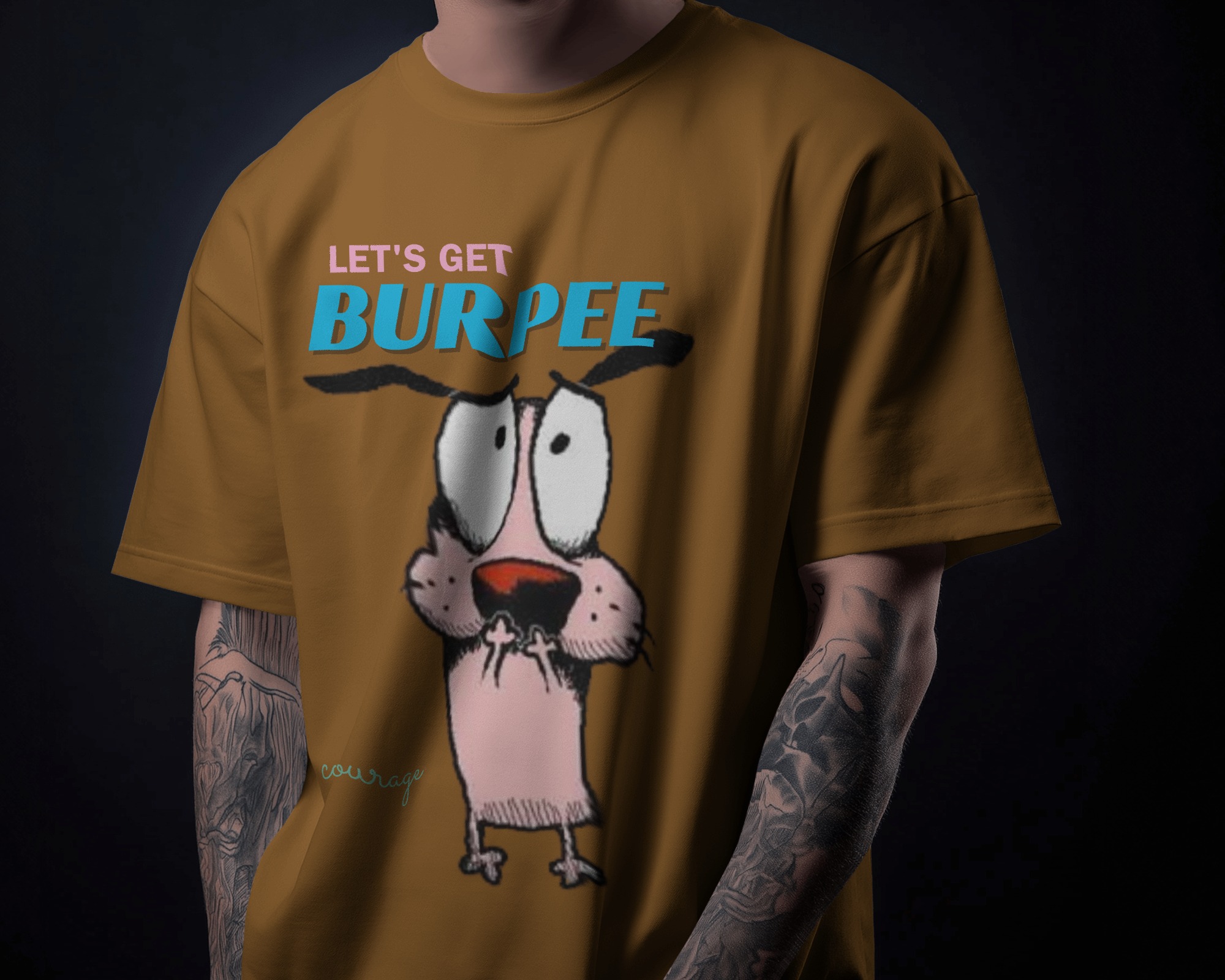 Nome do produto: Camiseta Oversized cão courage