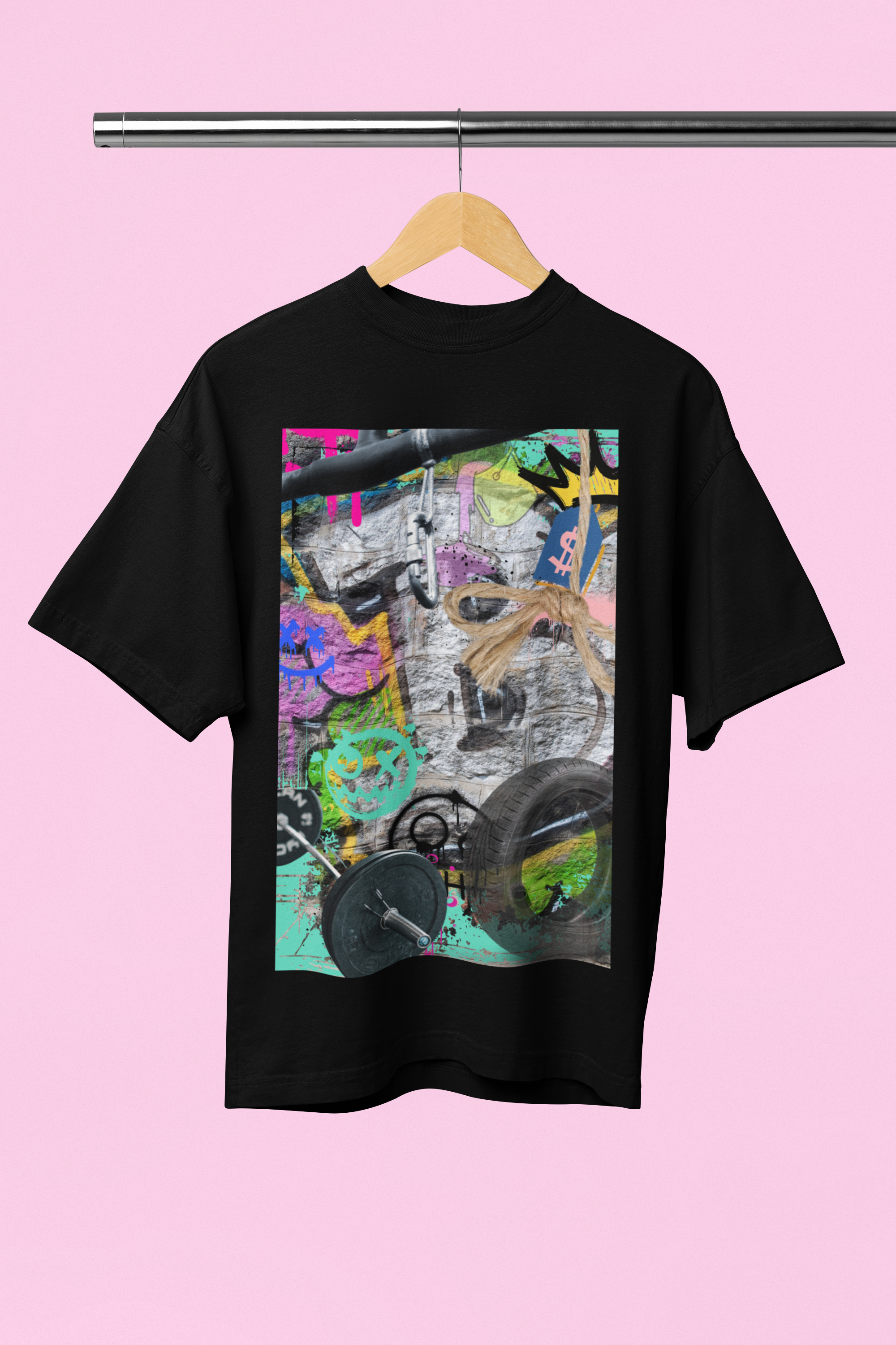 Nome do produto: Camiseta Oversized Black Street