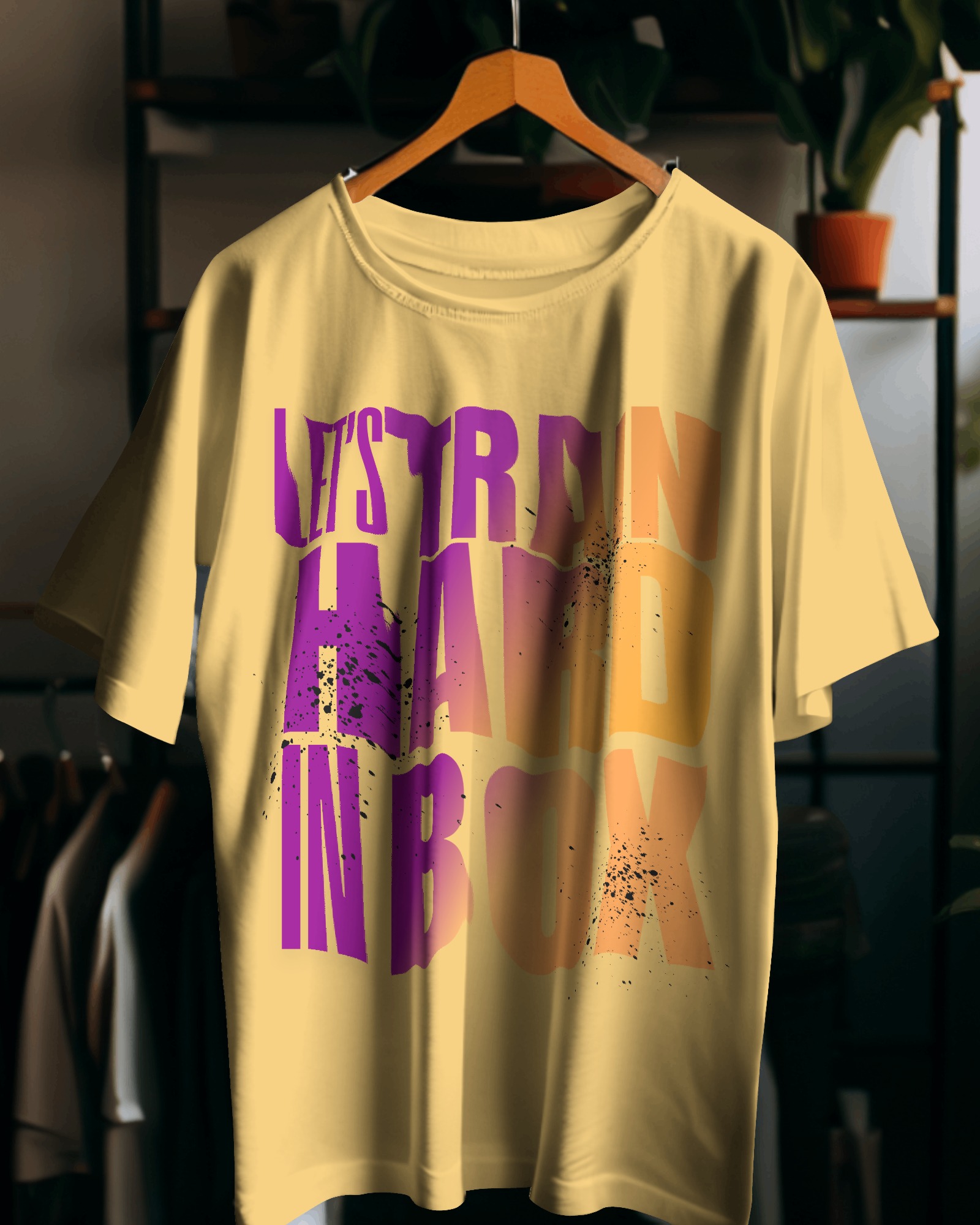 Nome do produto: Camiseta Envelhecida Hard Train