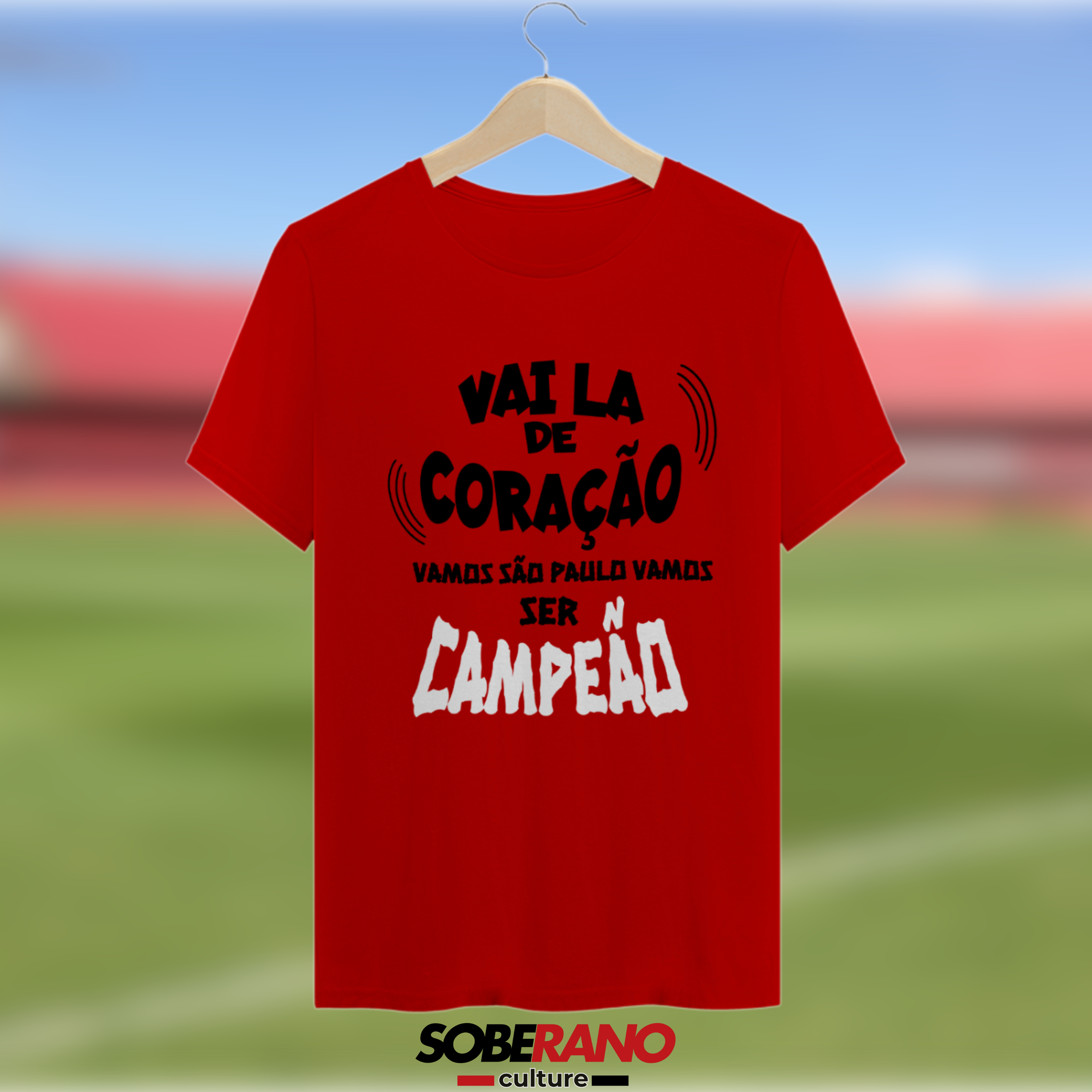 Camisa Quality Soberano Culture VERMELHA GRITOS DA TORCIDA - 