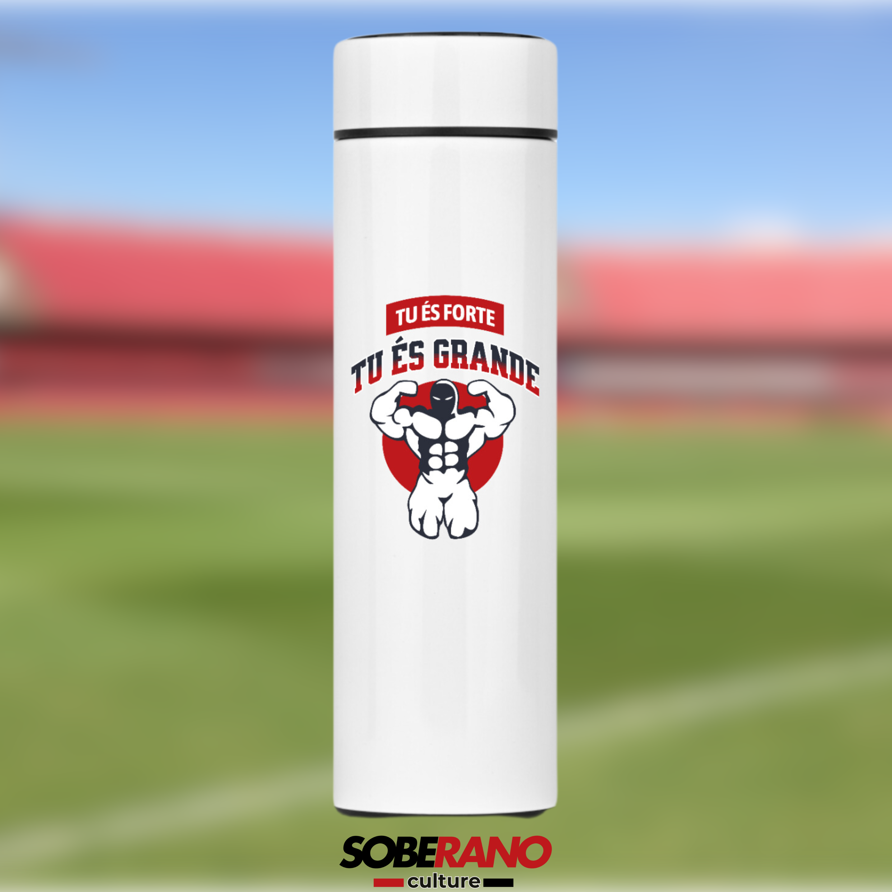 Garrafa Térmica Soberano Culture TU ÉS FORTE, TU ÉS GRANDE - 