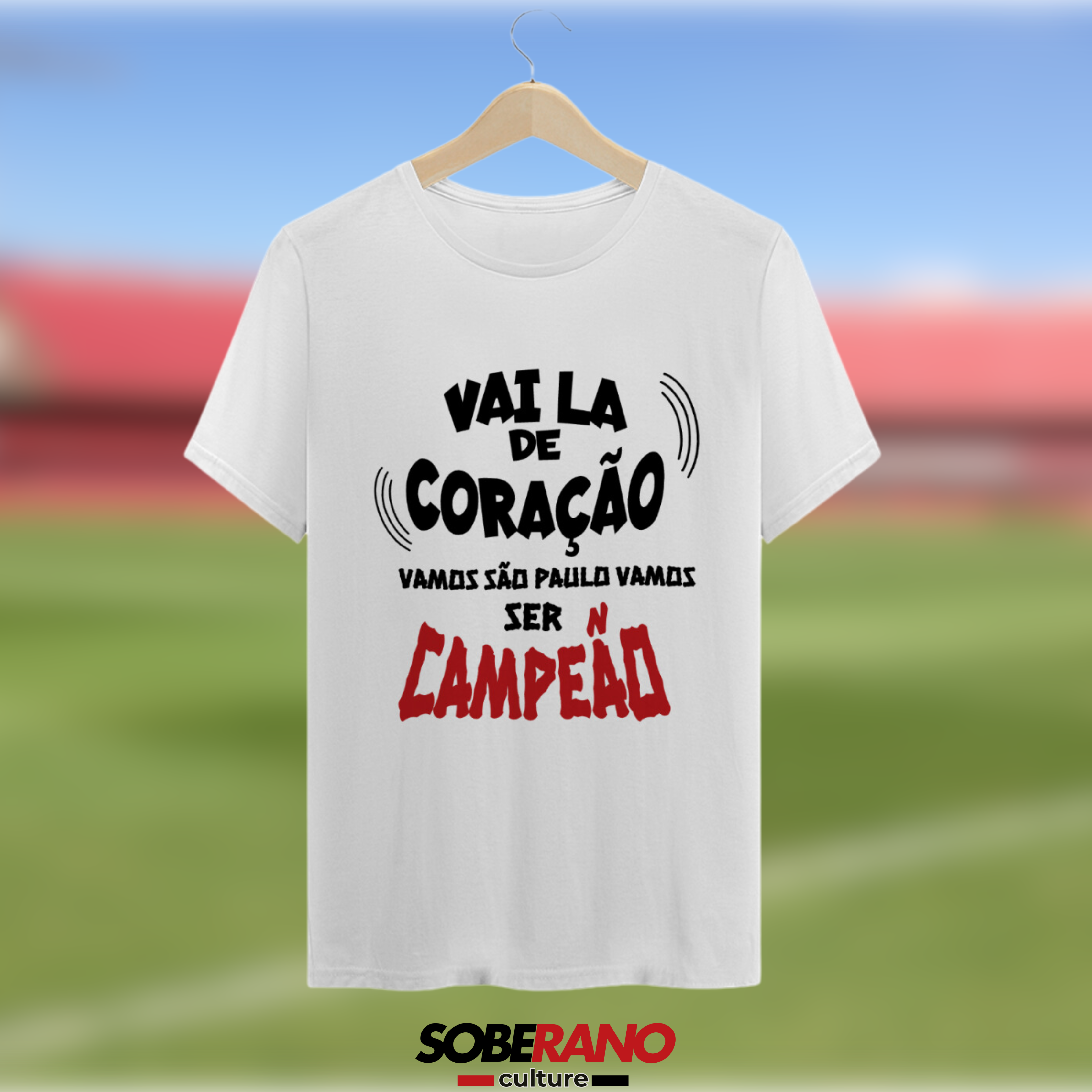 Camisa Quality Soberano Culture BRANCO GRITOS DA TORCIDA - 
