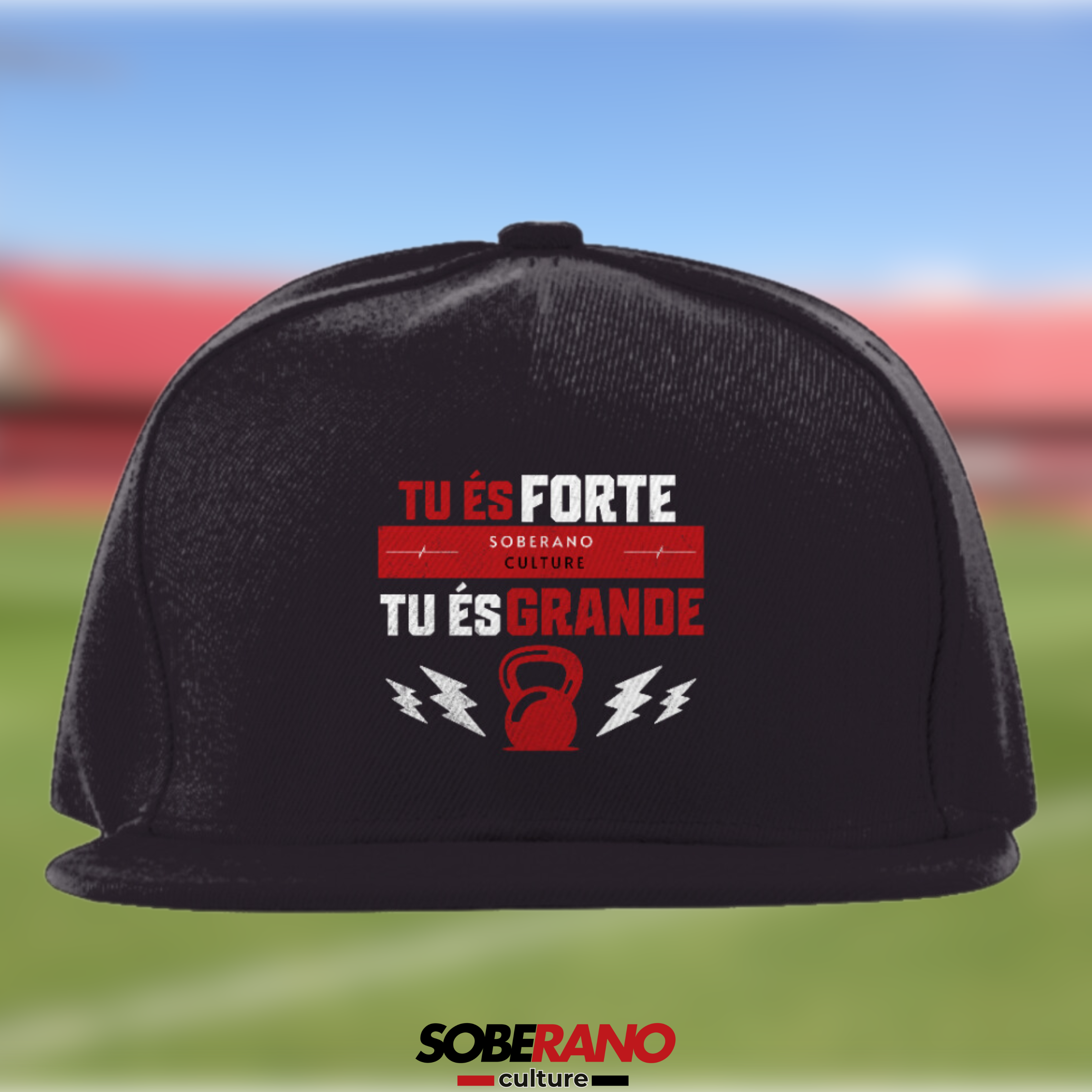 Boné Quality Soberano Culture ESCURO TU ÉS FORTE TU ÉS GRANDE- 