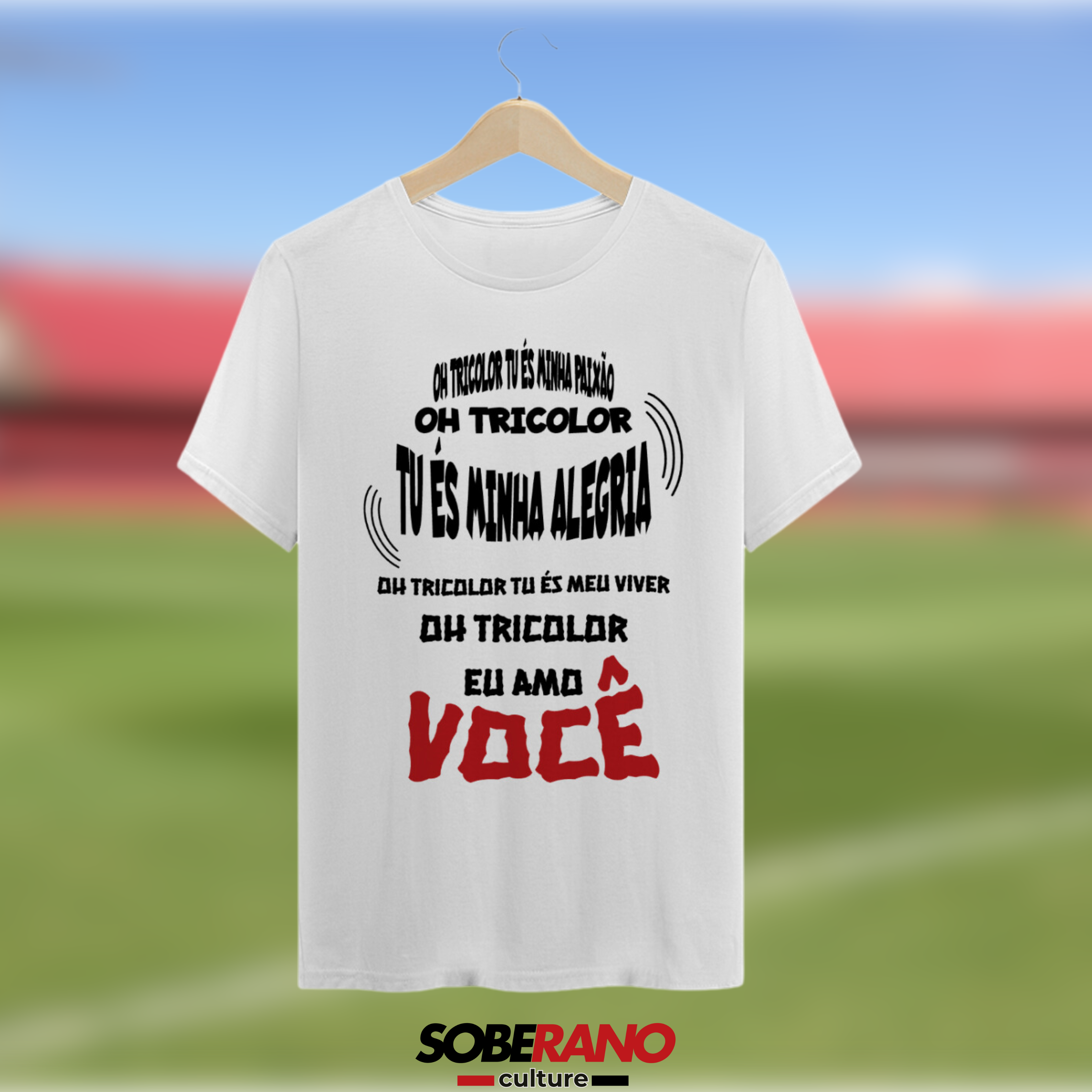 Camisa Quality Soberano Culture BRANCA GRITOS DA TORCIDA - 