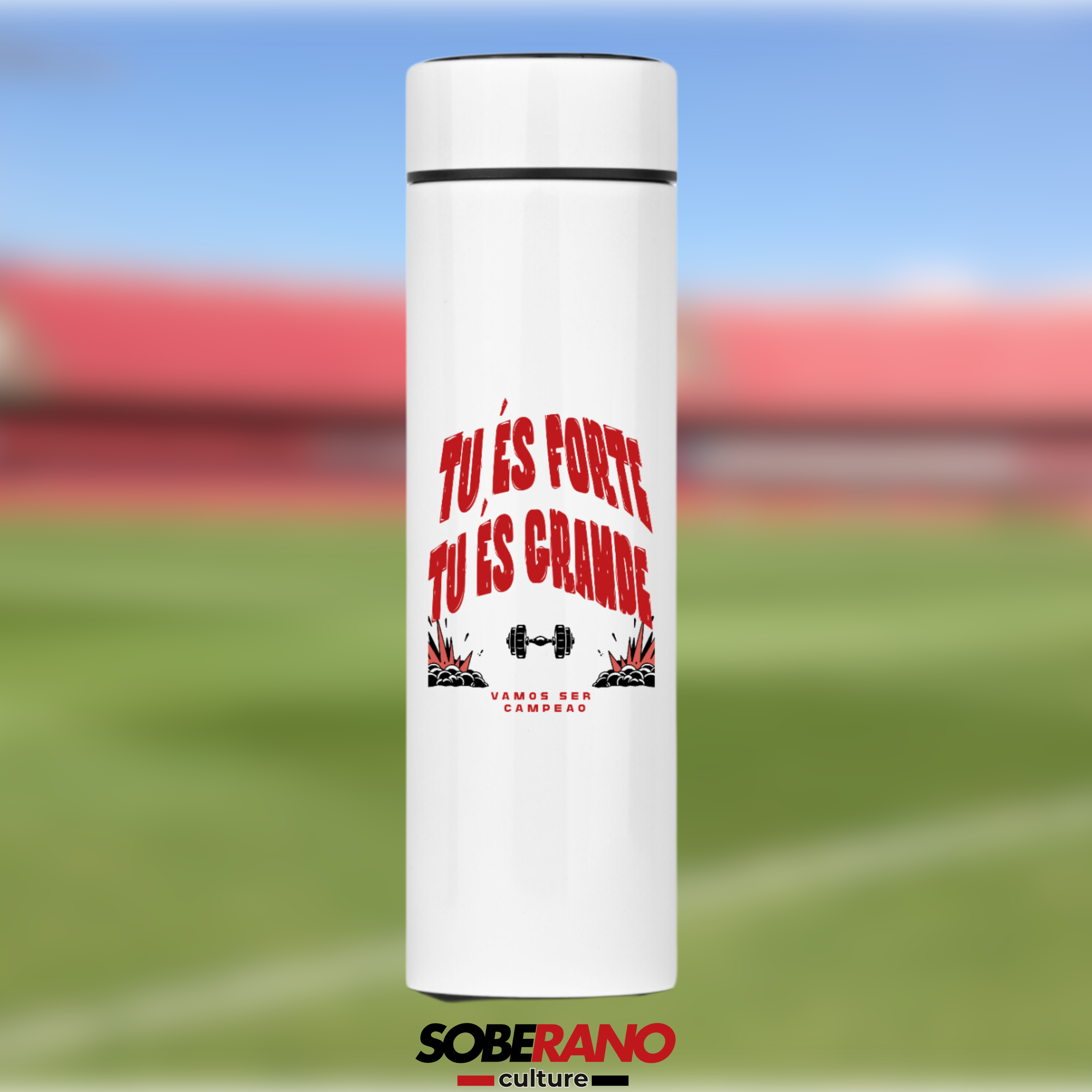 Garrafa Térmica Soberano Culture TU ÉS FORTE, TU ÉS GRANDE - 