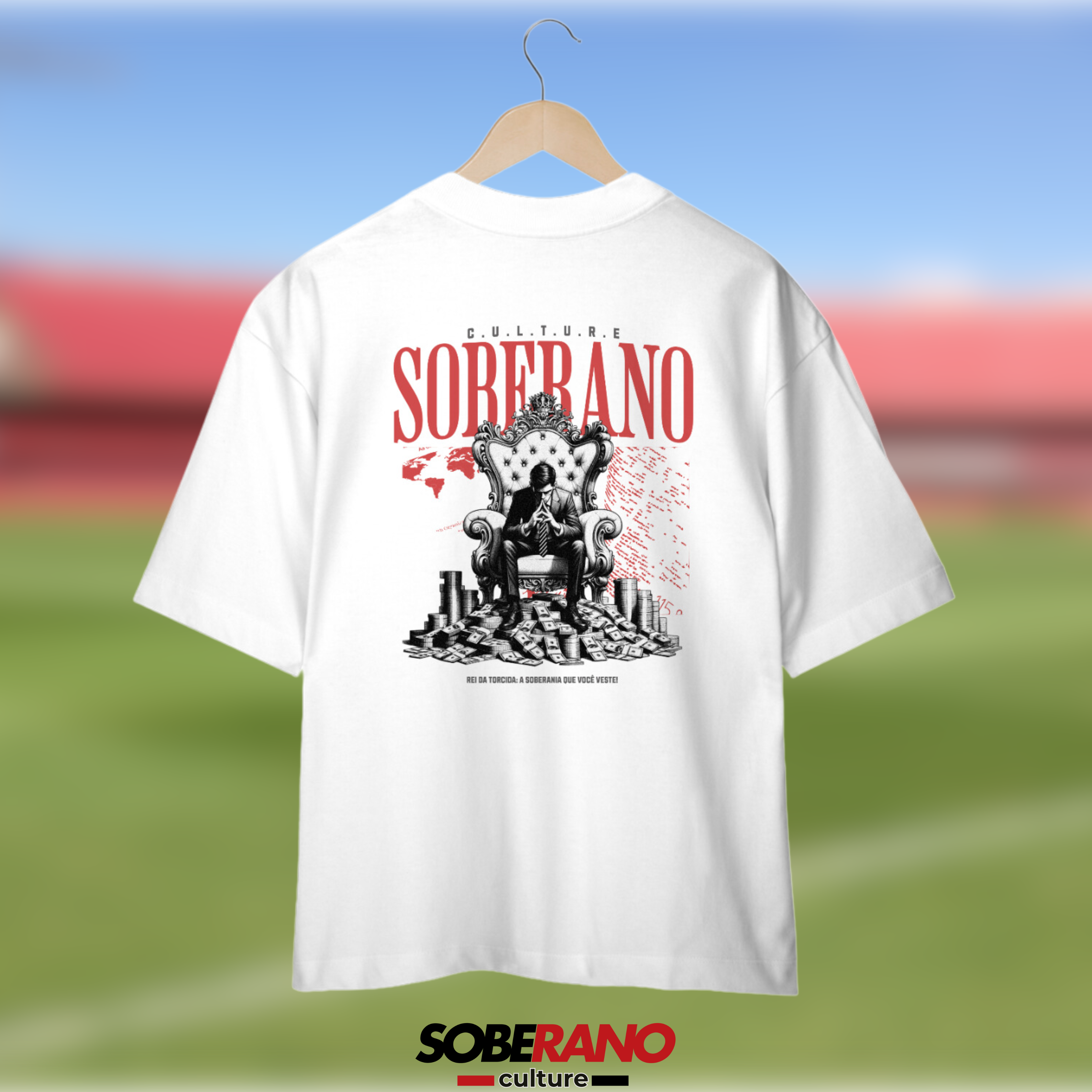 Camisa Oversize Soberano Culture BRANCA - 