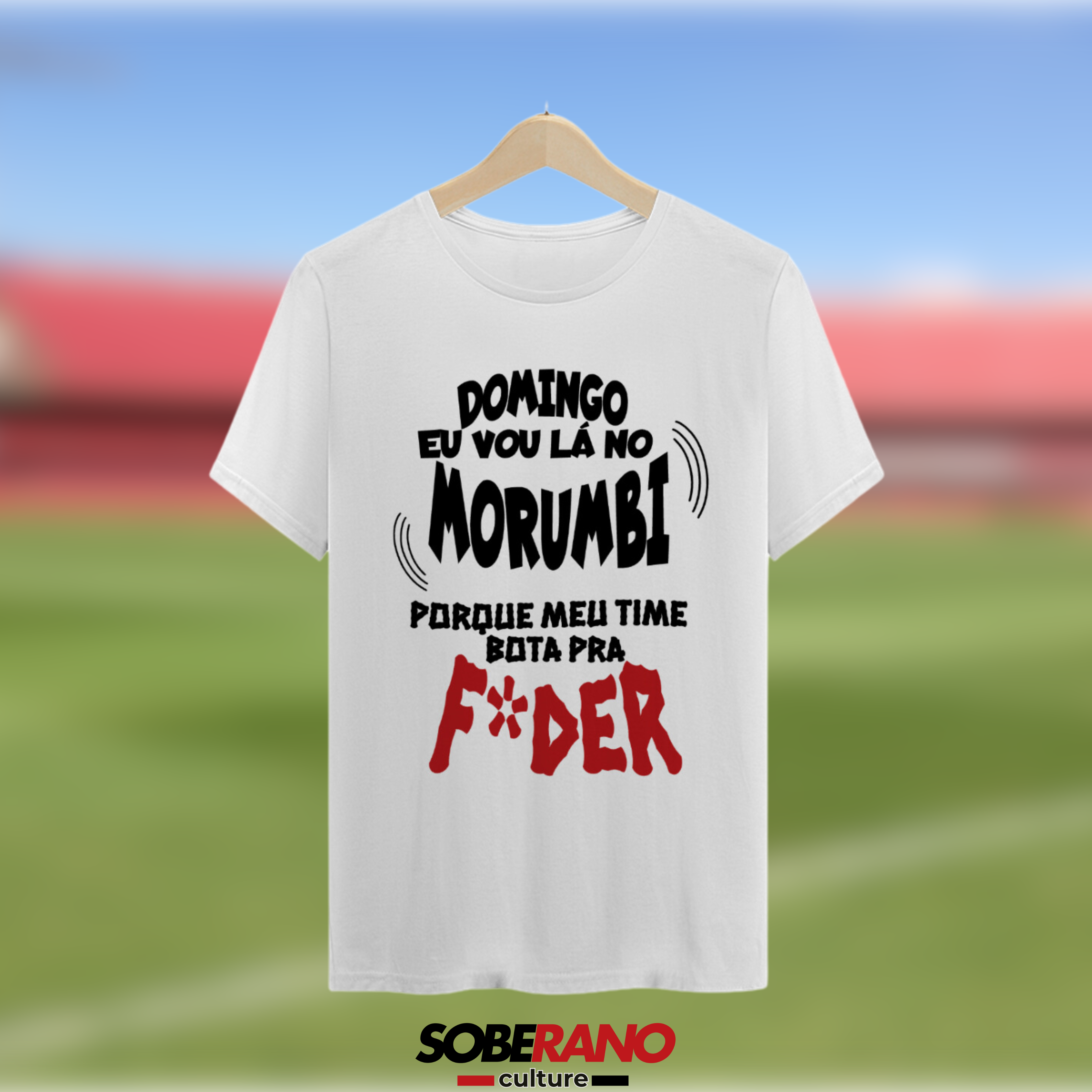 Camisa Quality Soberano Culture BRANCA GRITOS DA TORCIDA - 