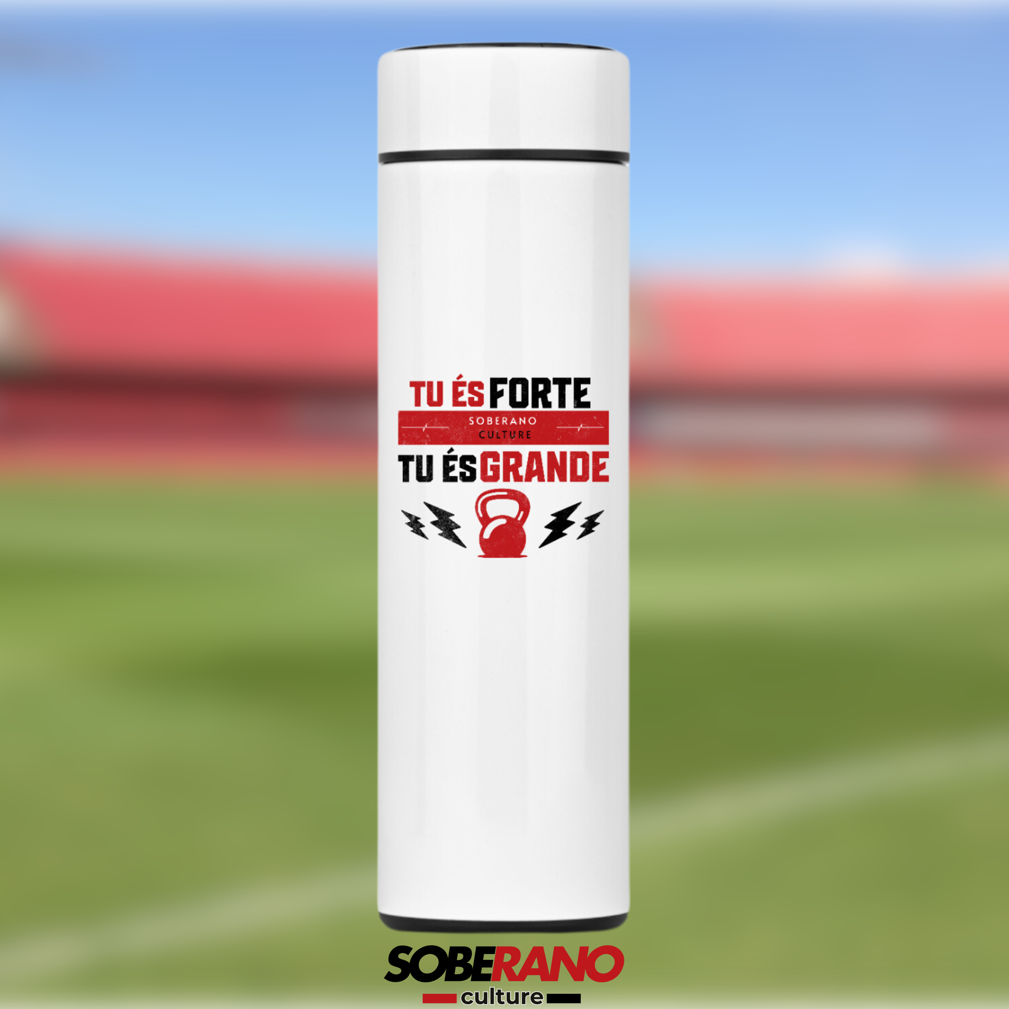 Garrafa Térmica Soberano Culture TU ÉS FORTE, TU ÉS GRANDE - 