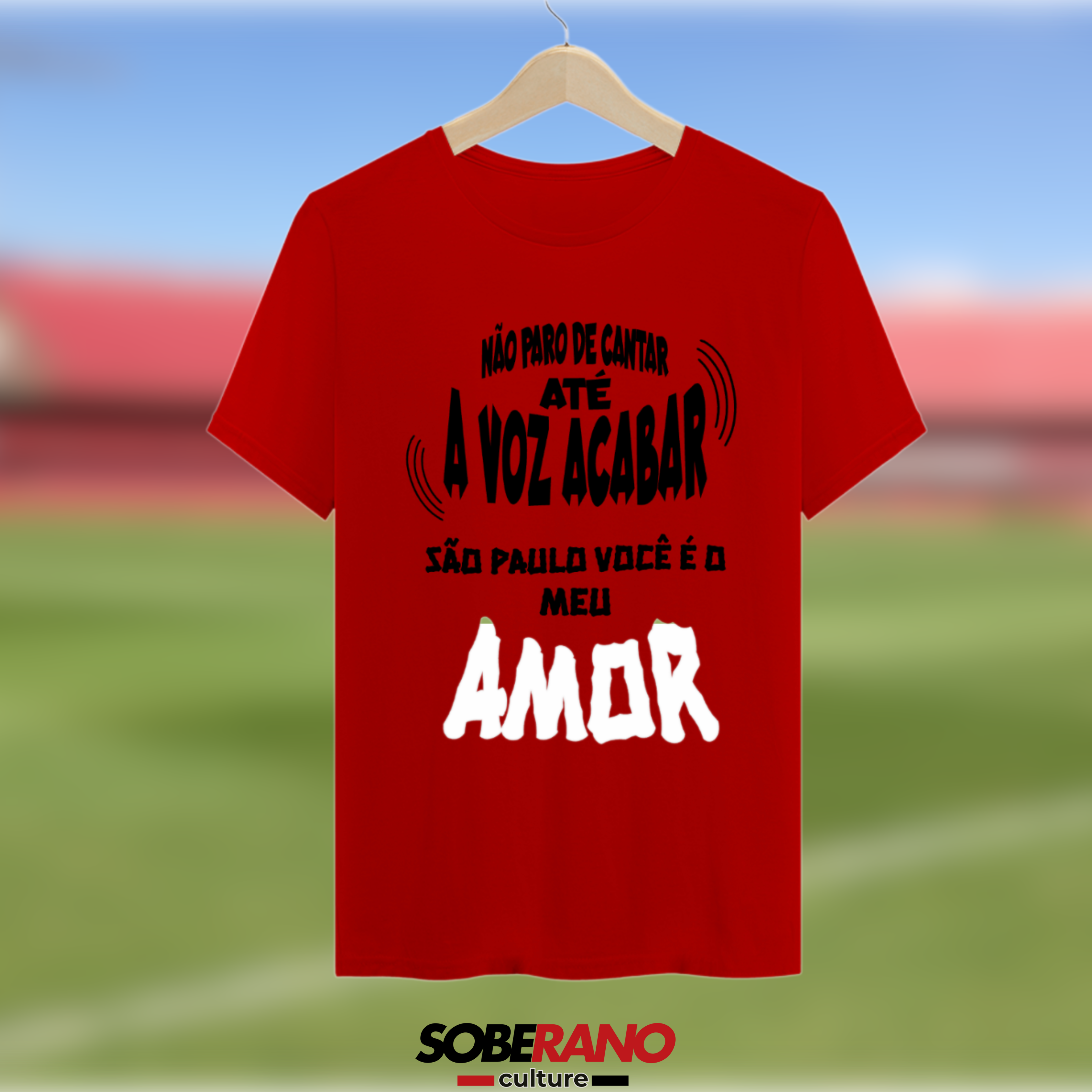 Camisa Quality Soberano Culture VERMELHA GRITOS DA TORCIDA - 