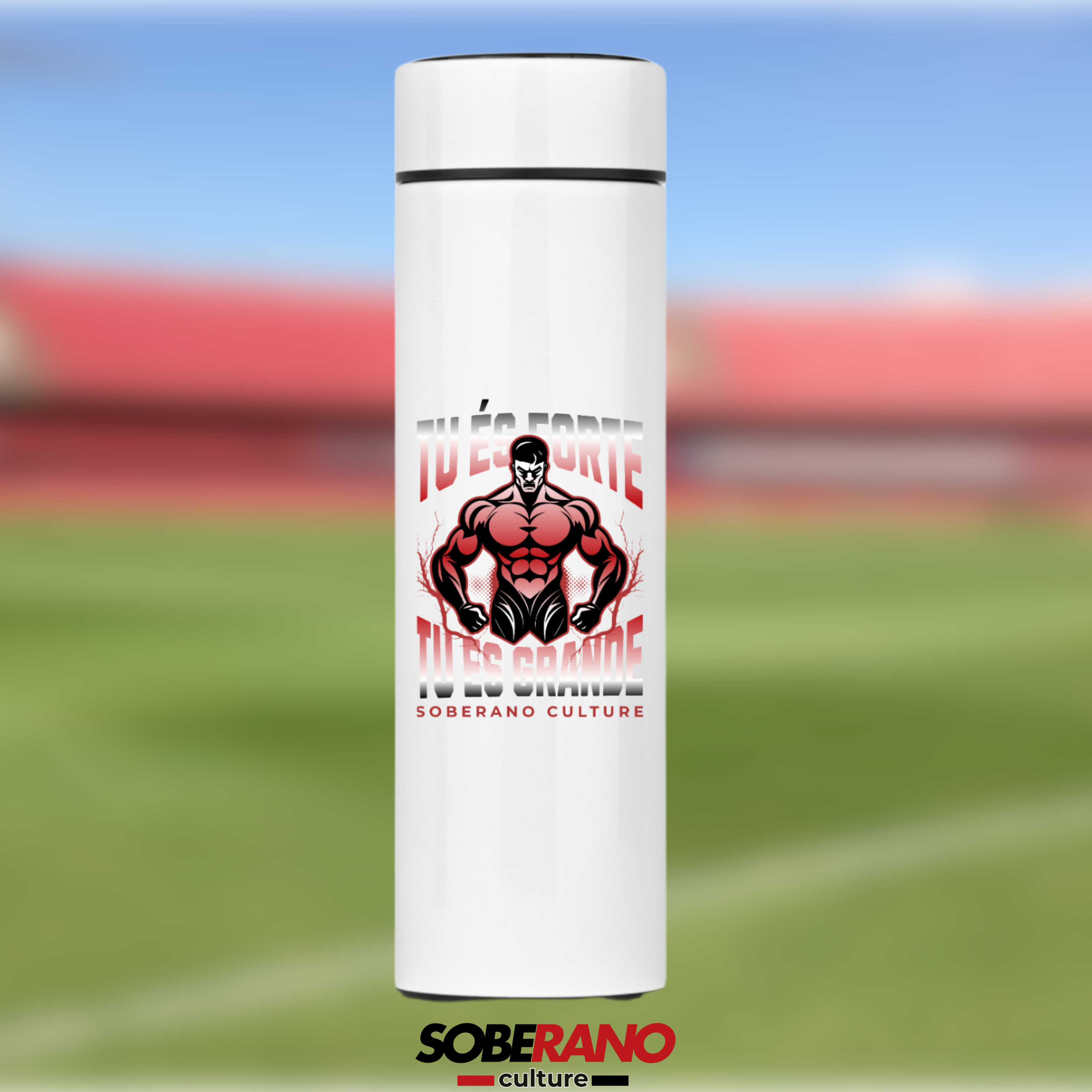 Garrafa Térmica Soberano Culture TU ÉS FORTE, TU ÉS GRANDE - 