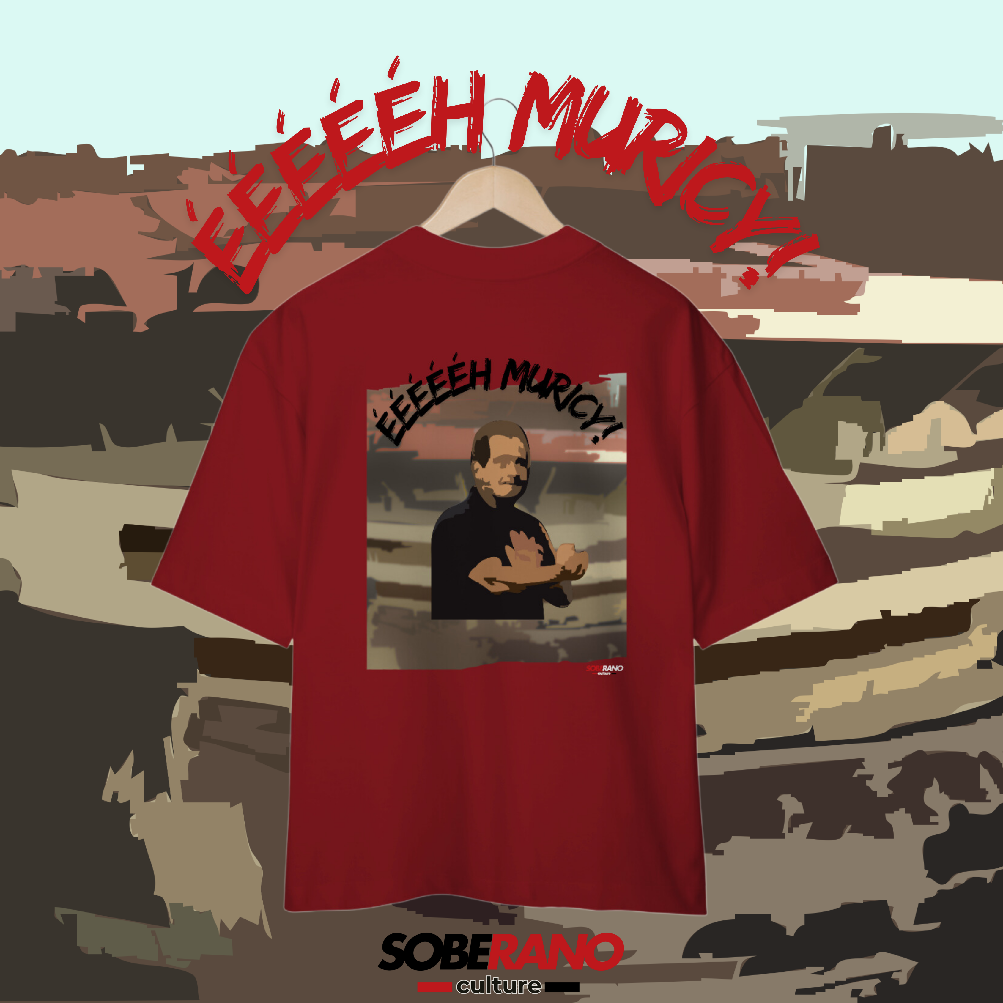 Camisa Oversize Vermelha Soberano Culture - 