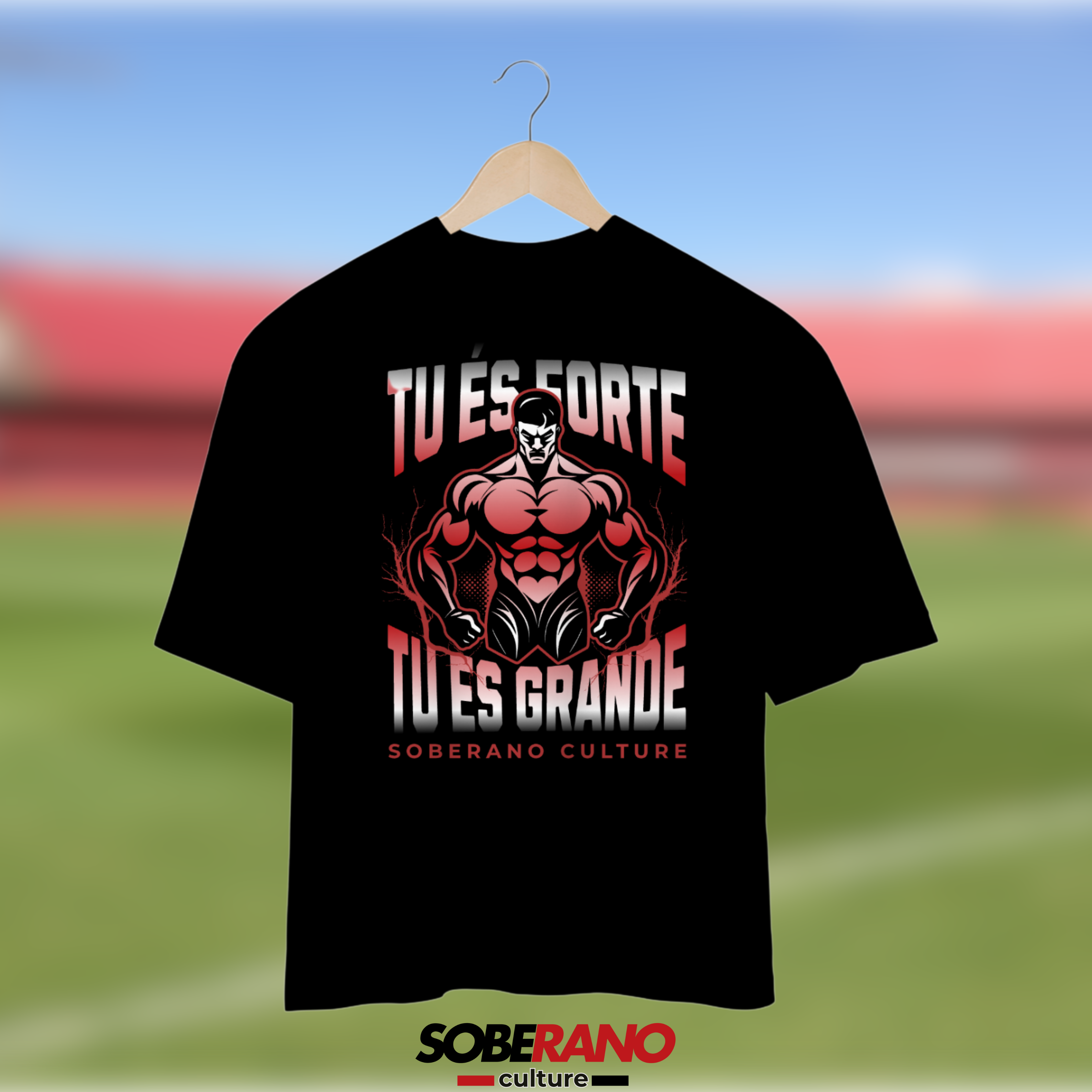 Camisa Oversize Soberano Culture TU ÉS FORTE TU ÉS GRANDE - 