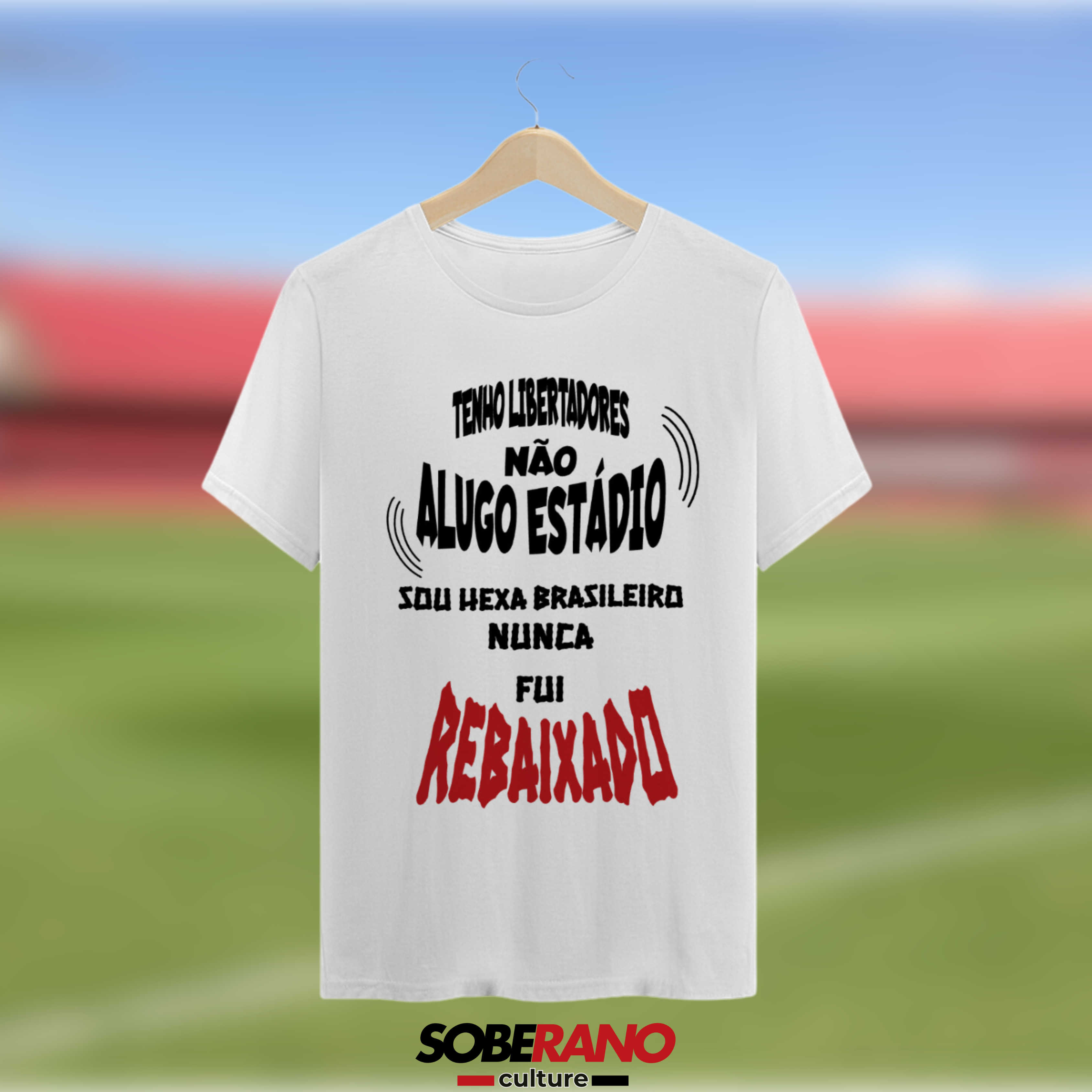 Camisa Quality Soberano Culture BRANCA GRITOS DA TORCIDA - 