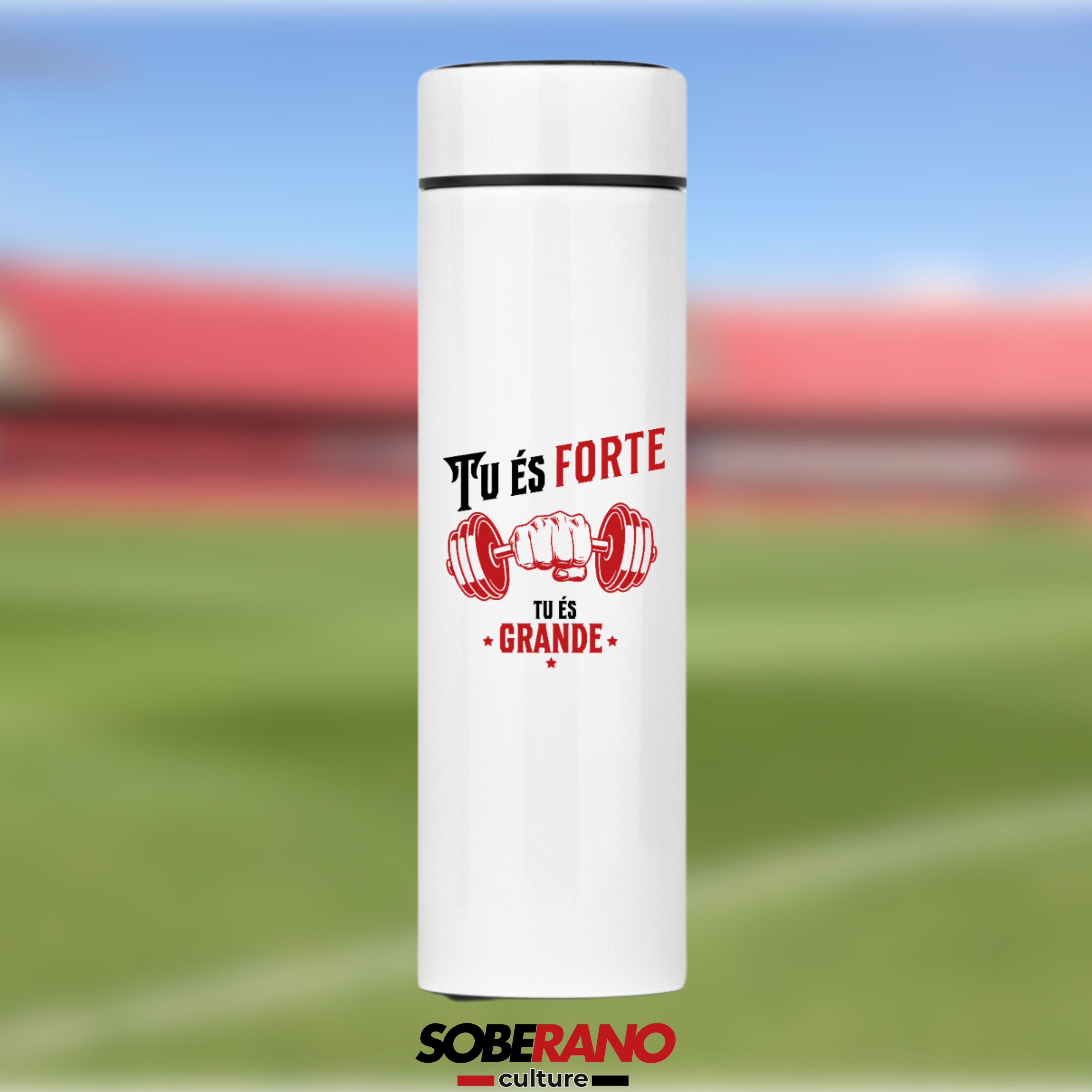 Garrafa Térmica Soberano Culture TU ÉS FORTE, TU ÉS GRANDE - 