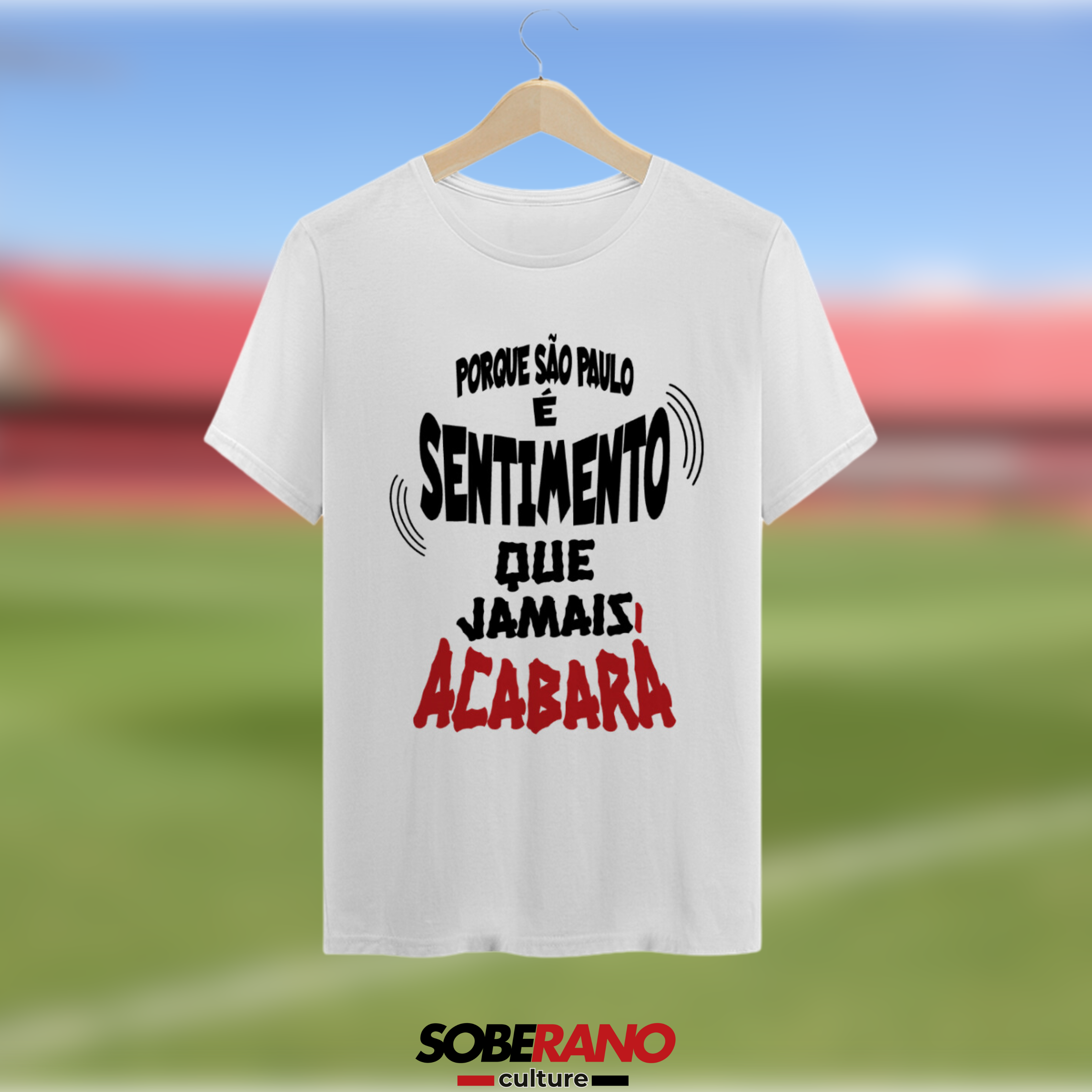 Camisa Quality Soberano Culture BRANCA GRITOS DA TORCIDA - 