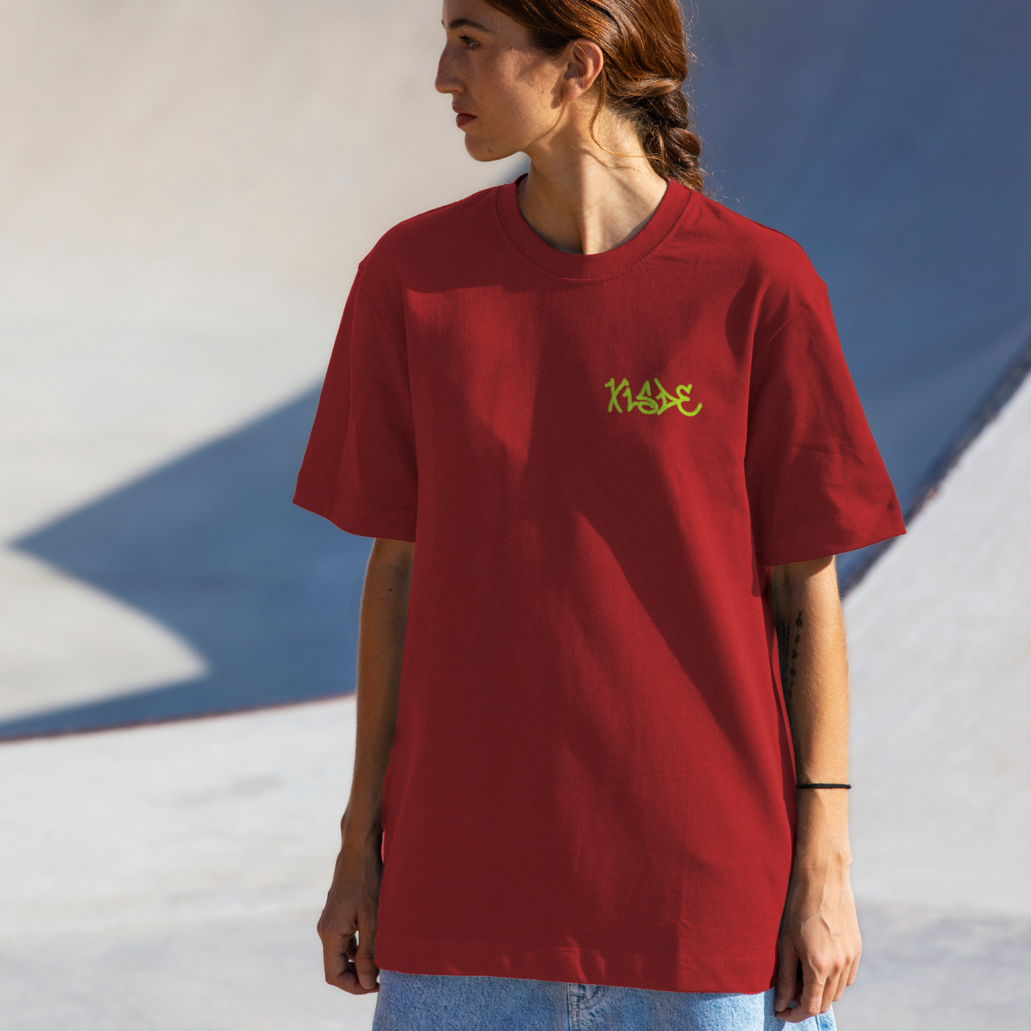 Nome do produto: Camiseta Oversize Xisde com Estampa Neon Grafite e Logo - Streetwear Autêntico