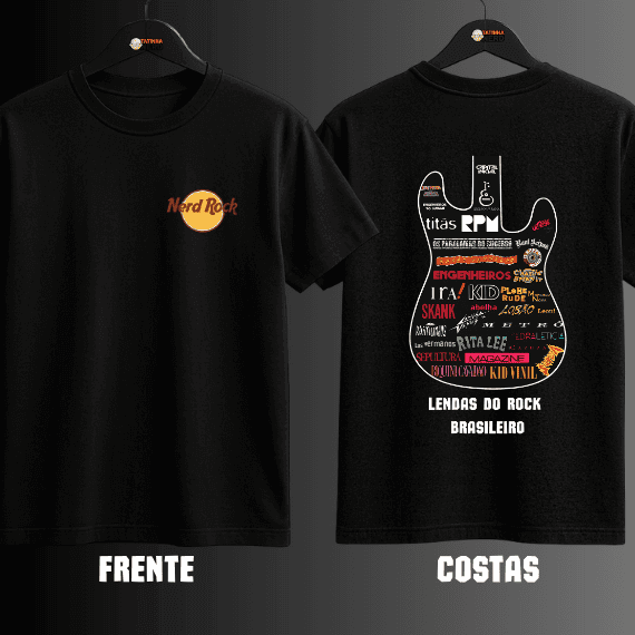 Camiseta rock brasileiro