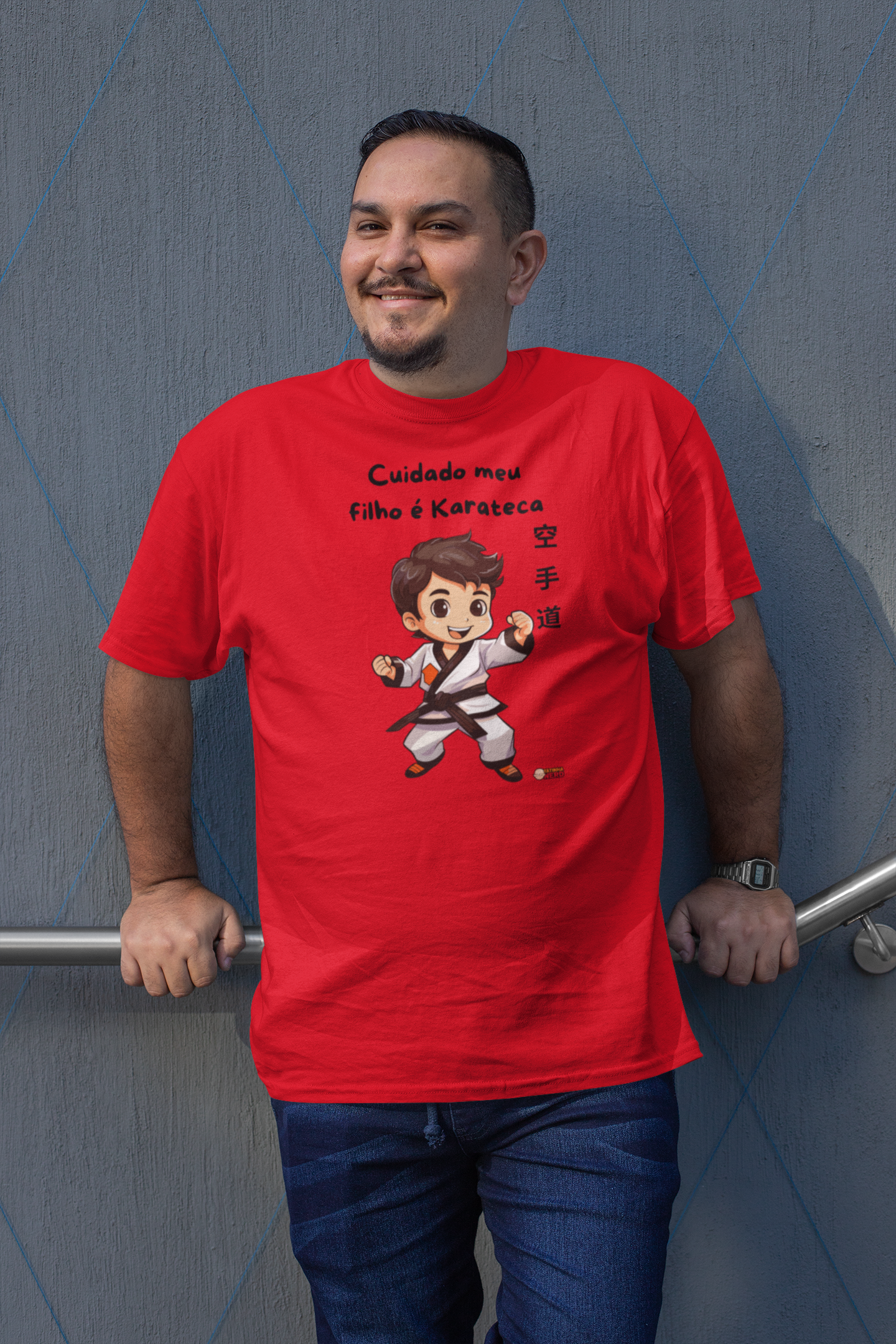 Camiseta - Cuidado meu filho é Karateca
