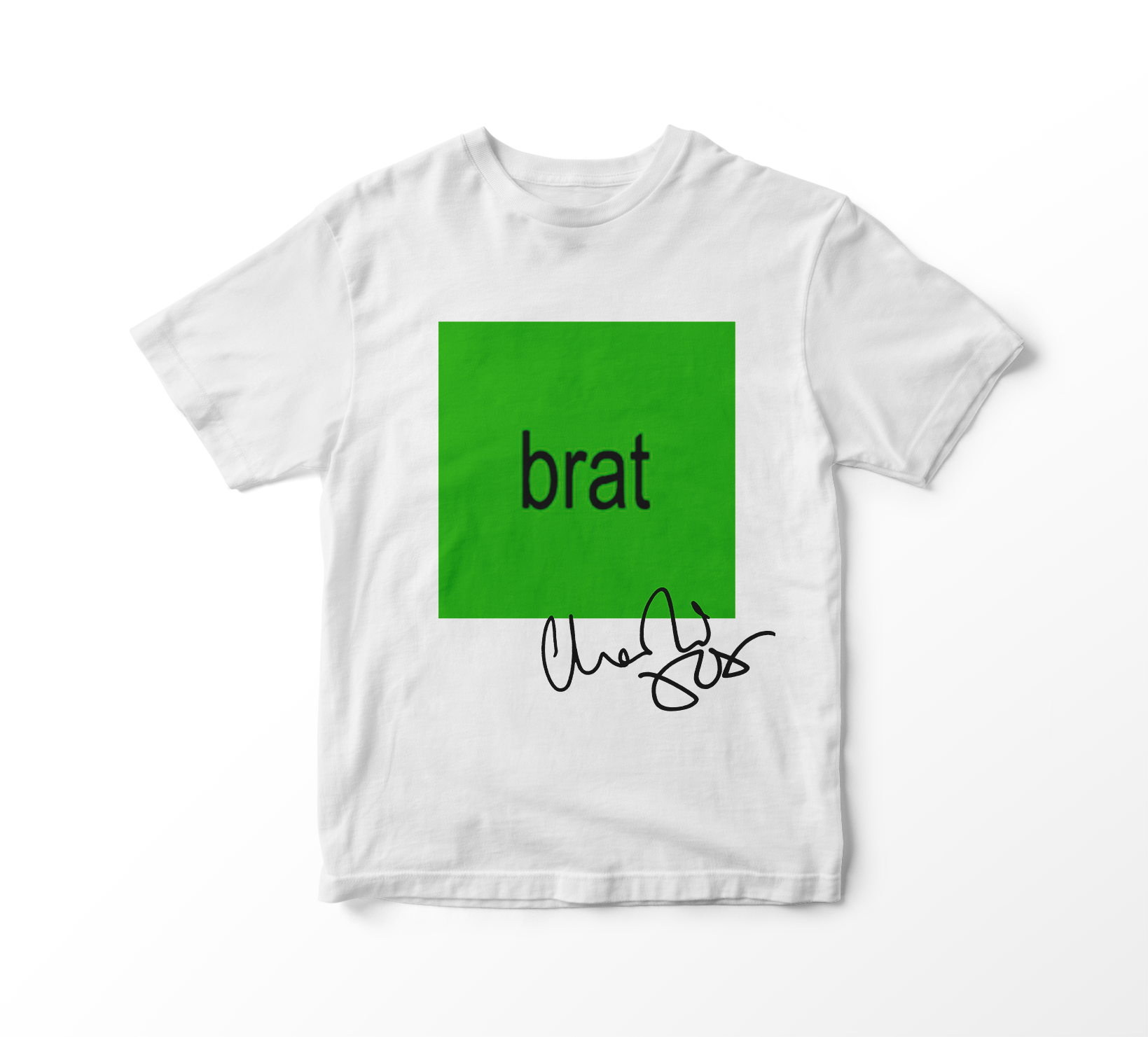 Nome do produto: Camiseta Charli XCX - brat Album Cover (branca)