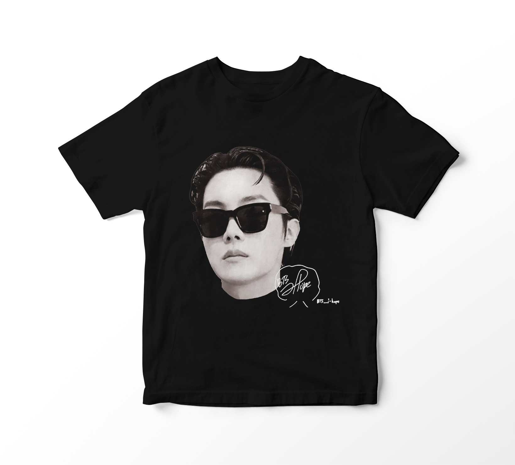 Nome do produto: Camiseta BTS - J-Hope Faces (preta)