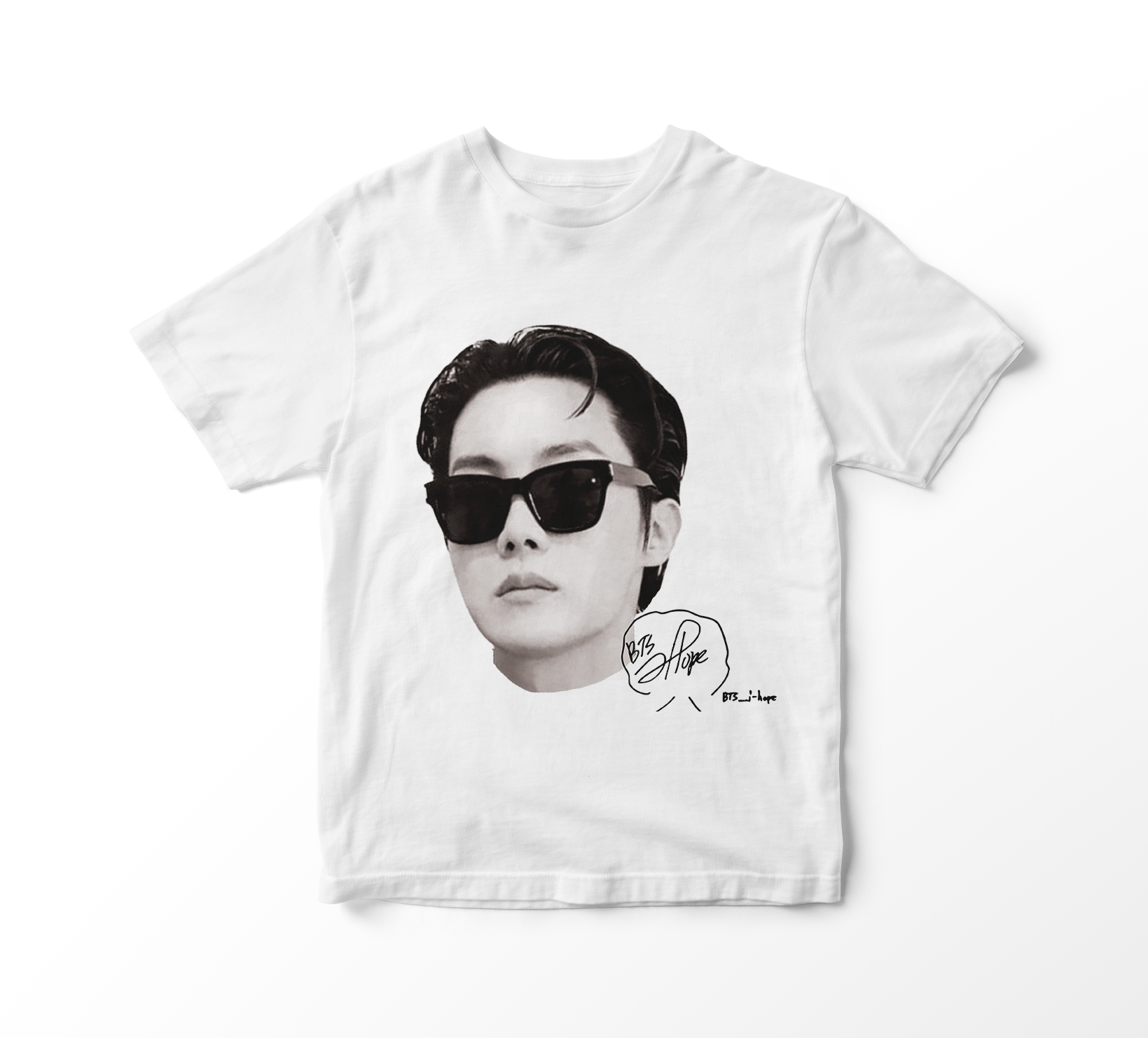 Nome do produto: Camiseta BTS - J-Hope Faces (branca)