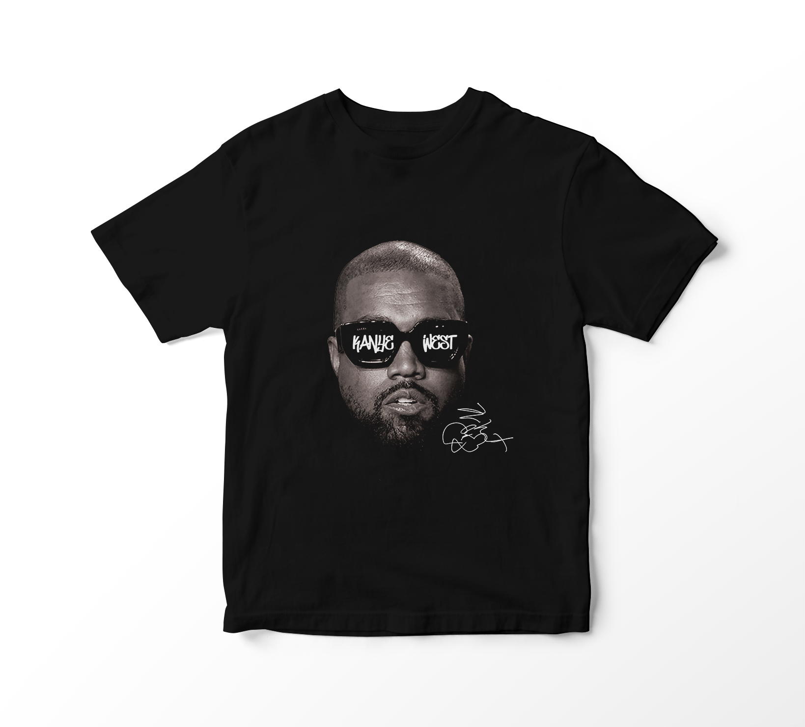 Nome do produto: Camiseta Kanye West - Glasses (preta)
