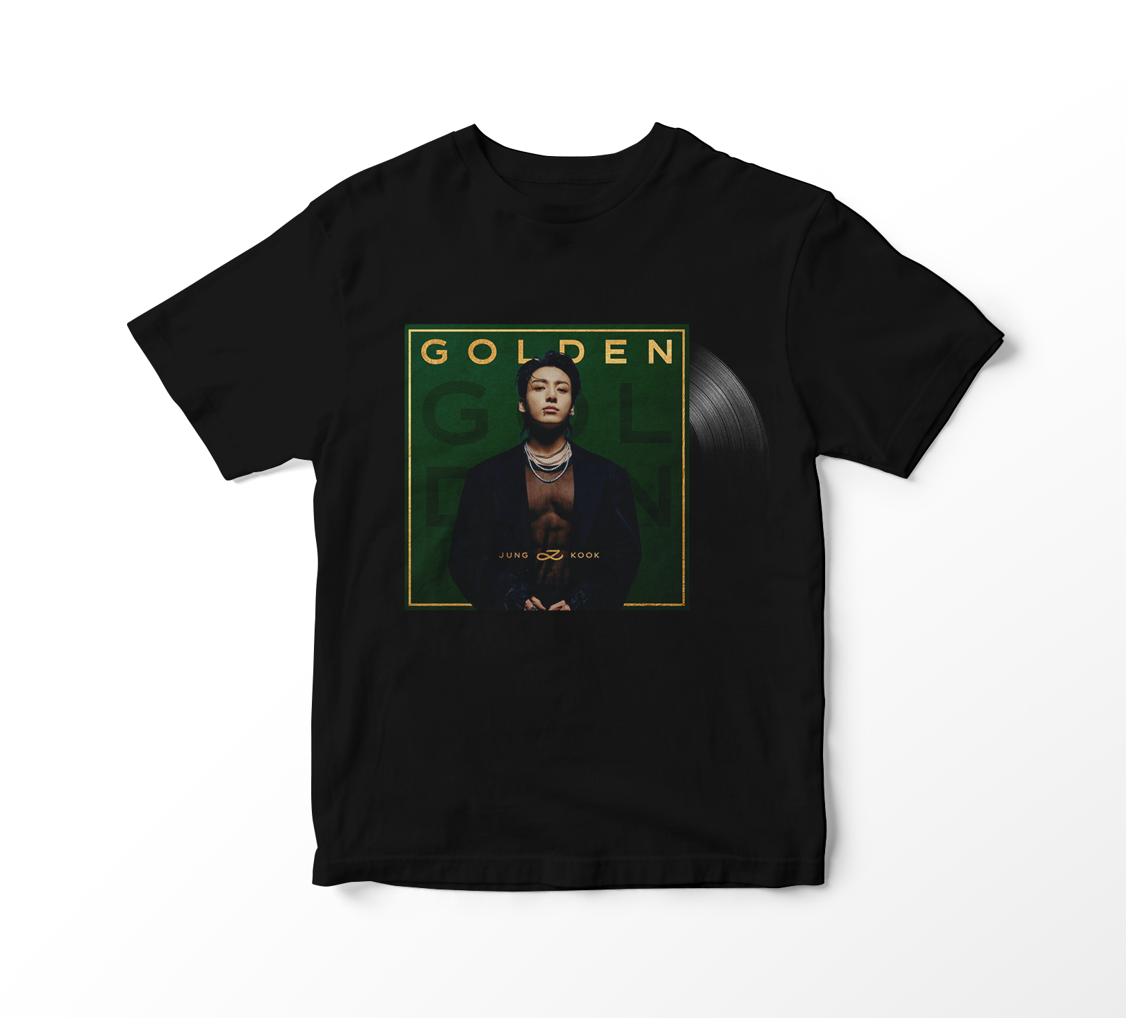 Nome do produto: Camiseta Jung Kook - Golden Album Vinil