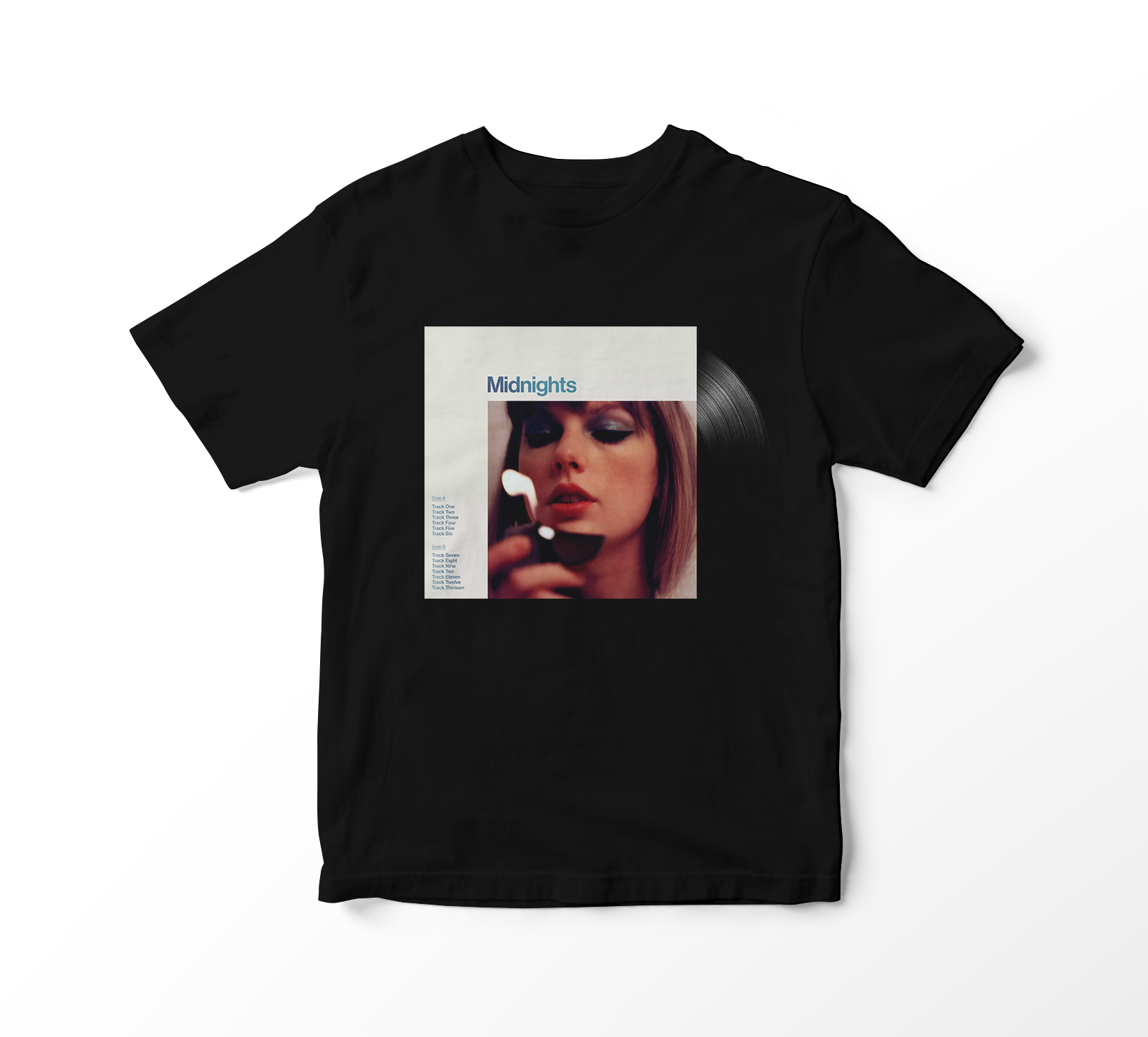 Nome do produto: Camiseta Taylor Swift - Midnights Album Vinil