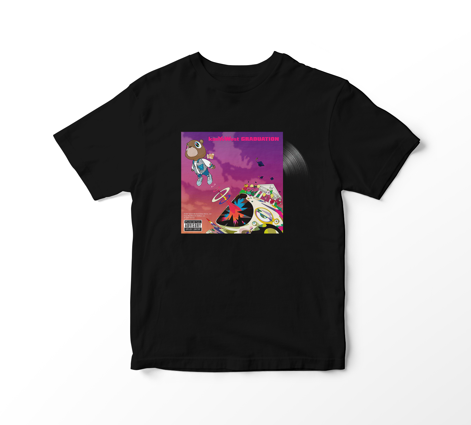 Nome do produto: Camiseta Kanye West - Graduation Album Vinil
