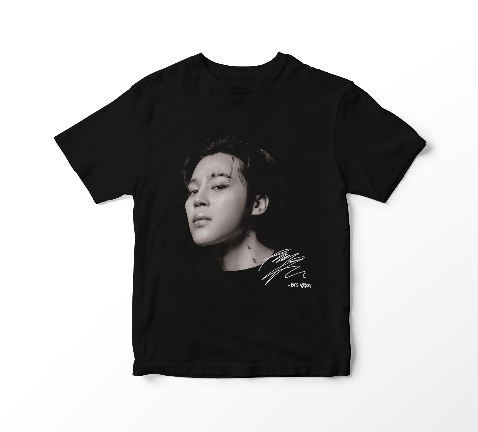 Nome do produto: Camiseta BTS - Jimin Faces (preta)