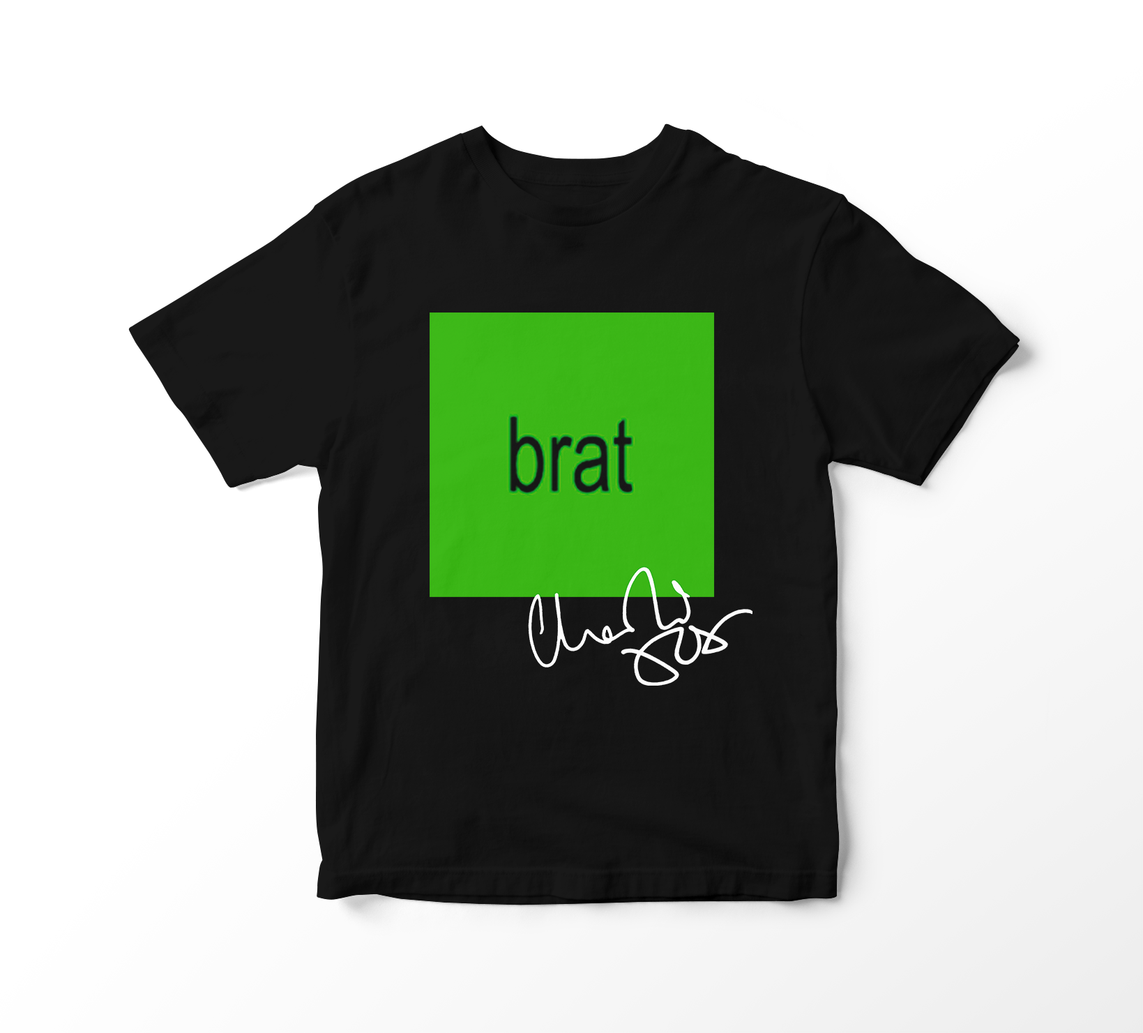 Nome do produto: Camiseta Charli XCX - brat Album Cover (preta)