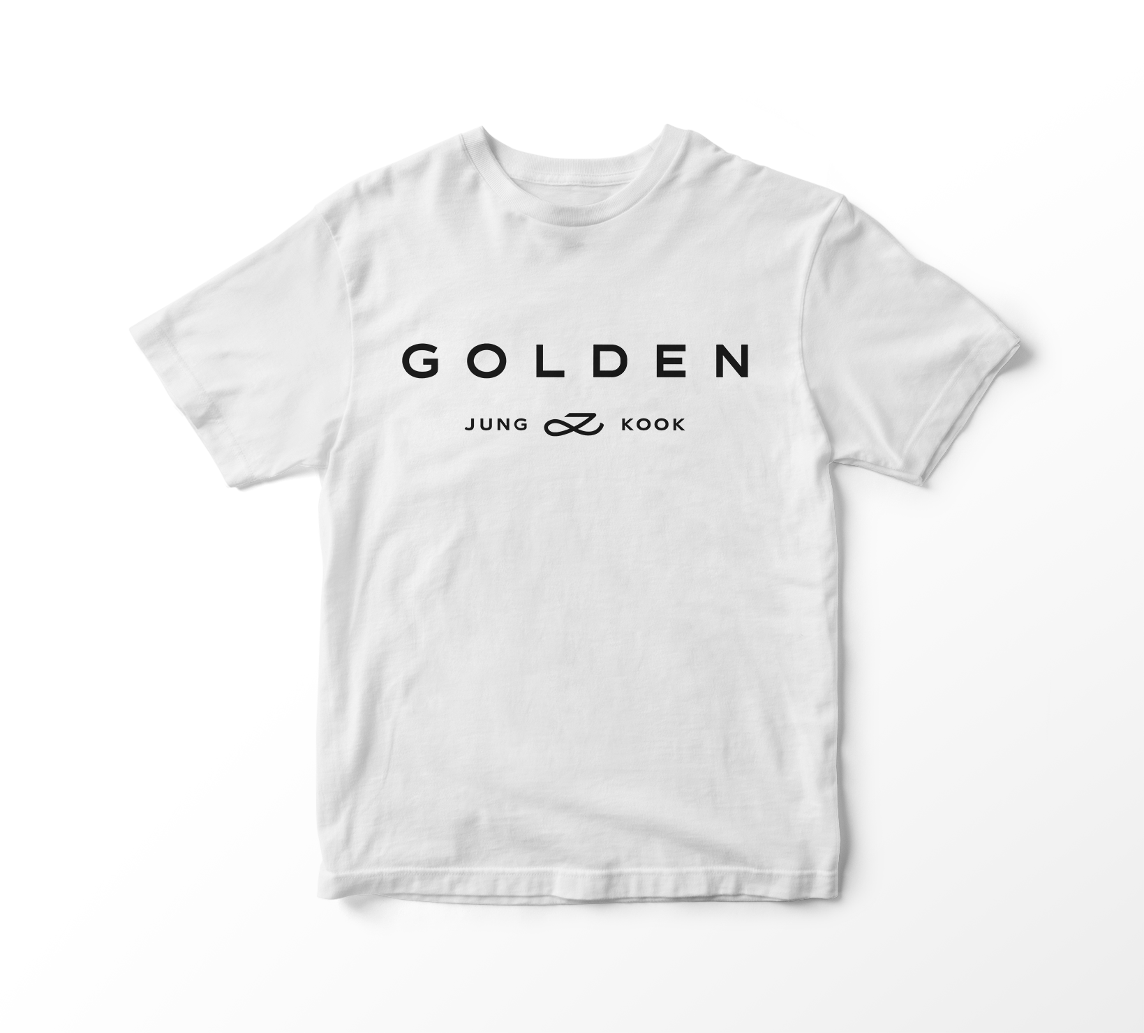Nome do produto: Camiseta Jung Kook - GOLDEN (branca)