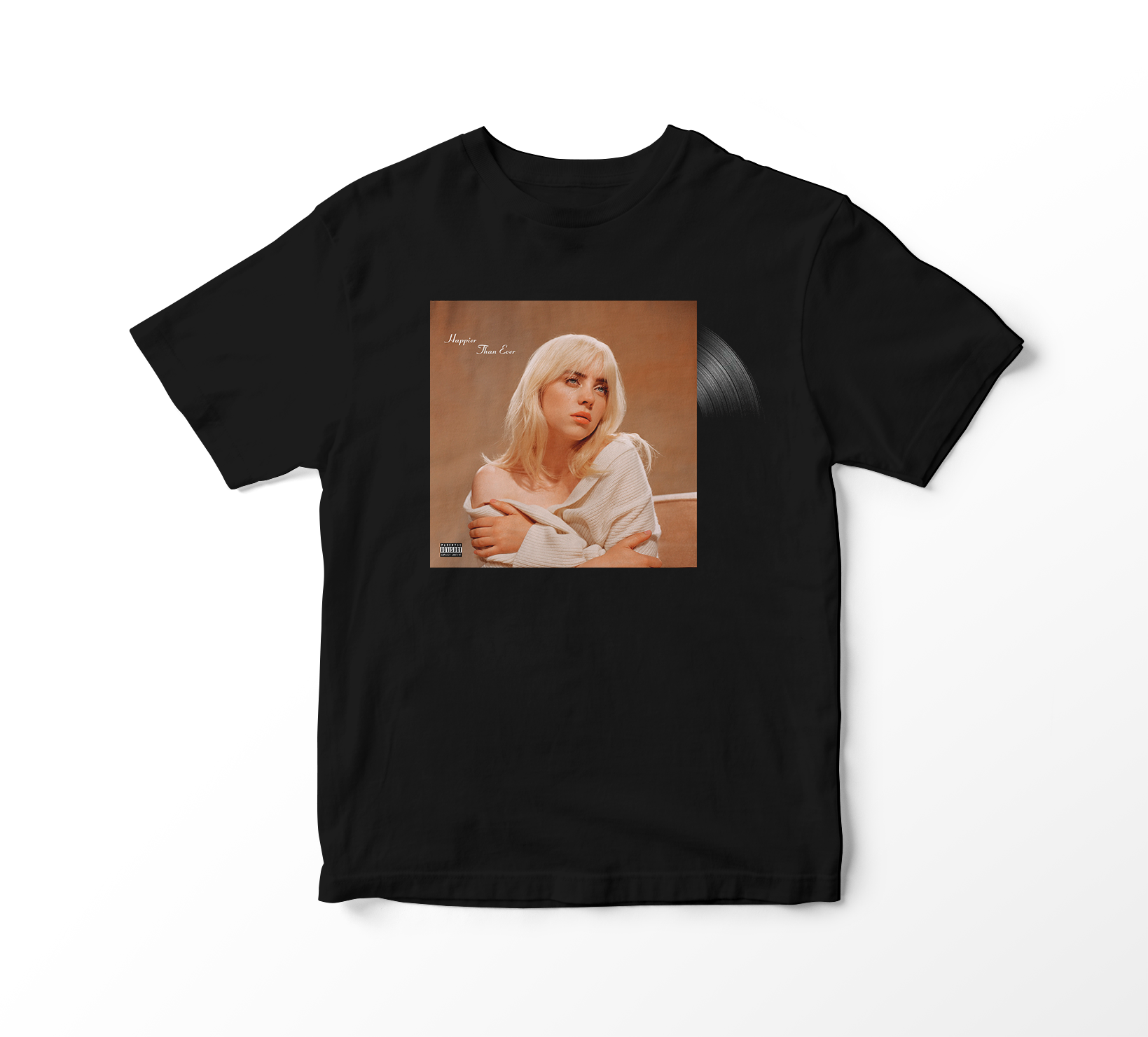Nome do produto: Camiseta Billie Eilish - Happier Than Ever Album Vinil