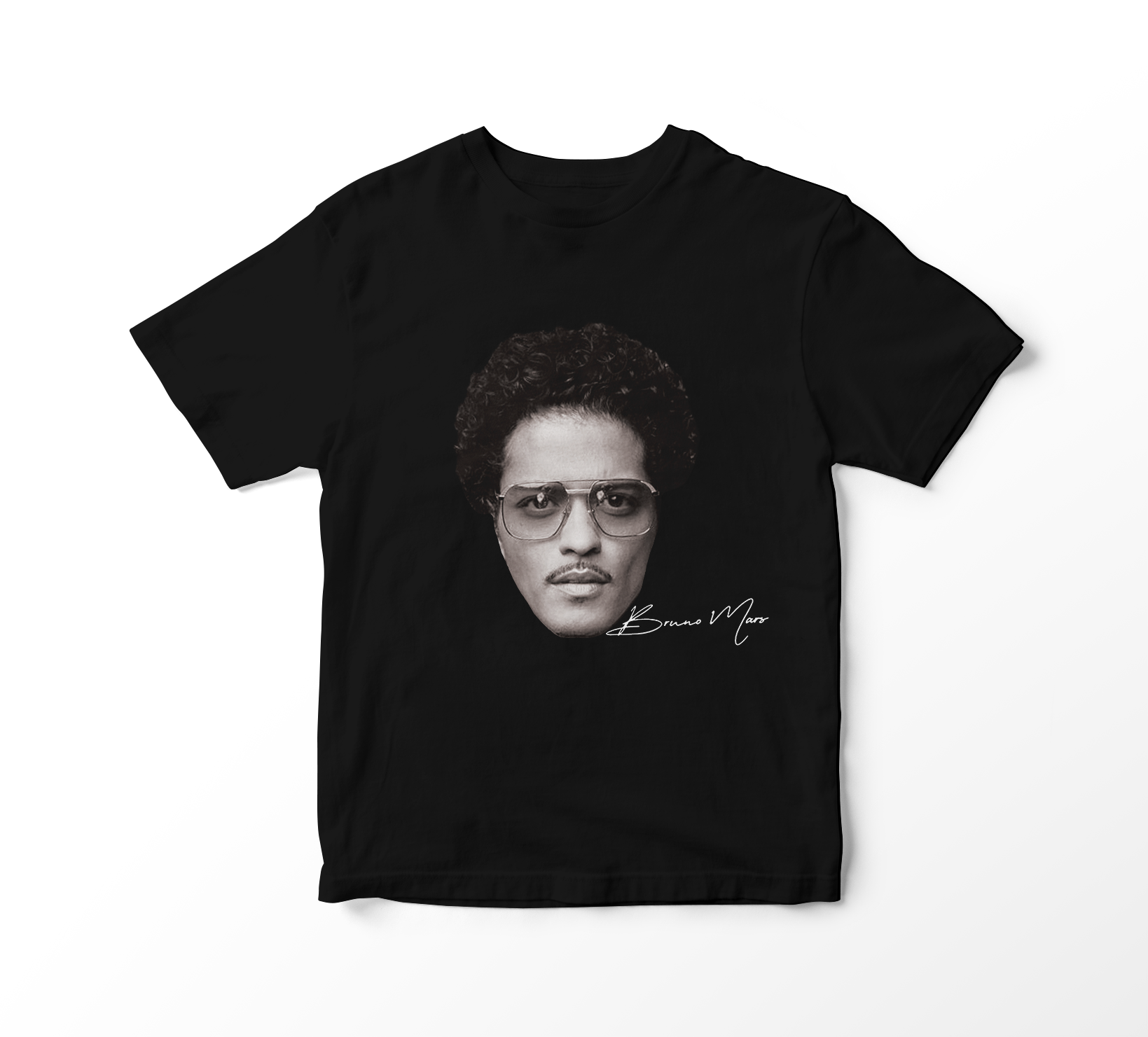 Nome do produto: Camiseta Bruno Mars - Faces (preta)
