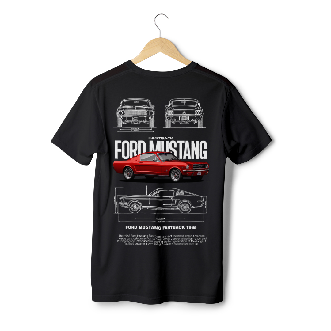 Nome do produto: Camisa Ford Mustang Fastback 1955