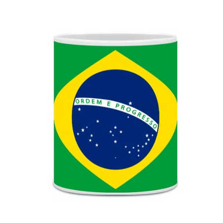 Caneca Bandeira do Brasil