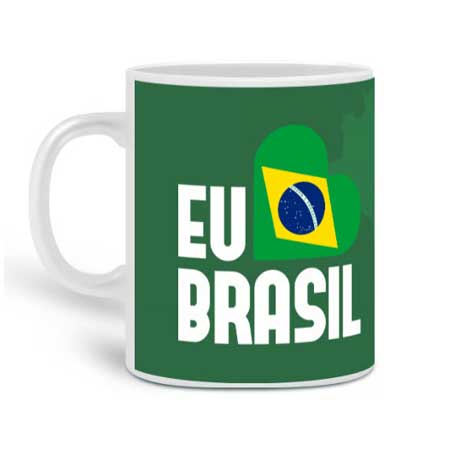 Caneca Eu Amo o Brasil