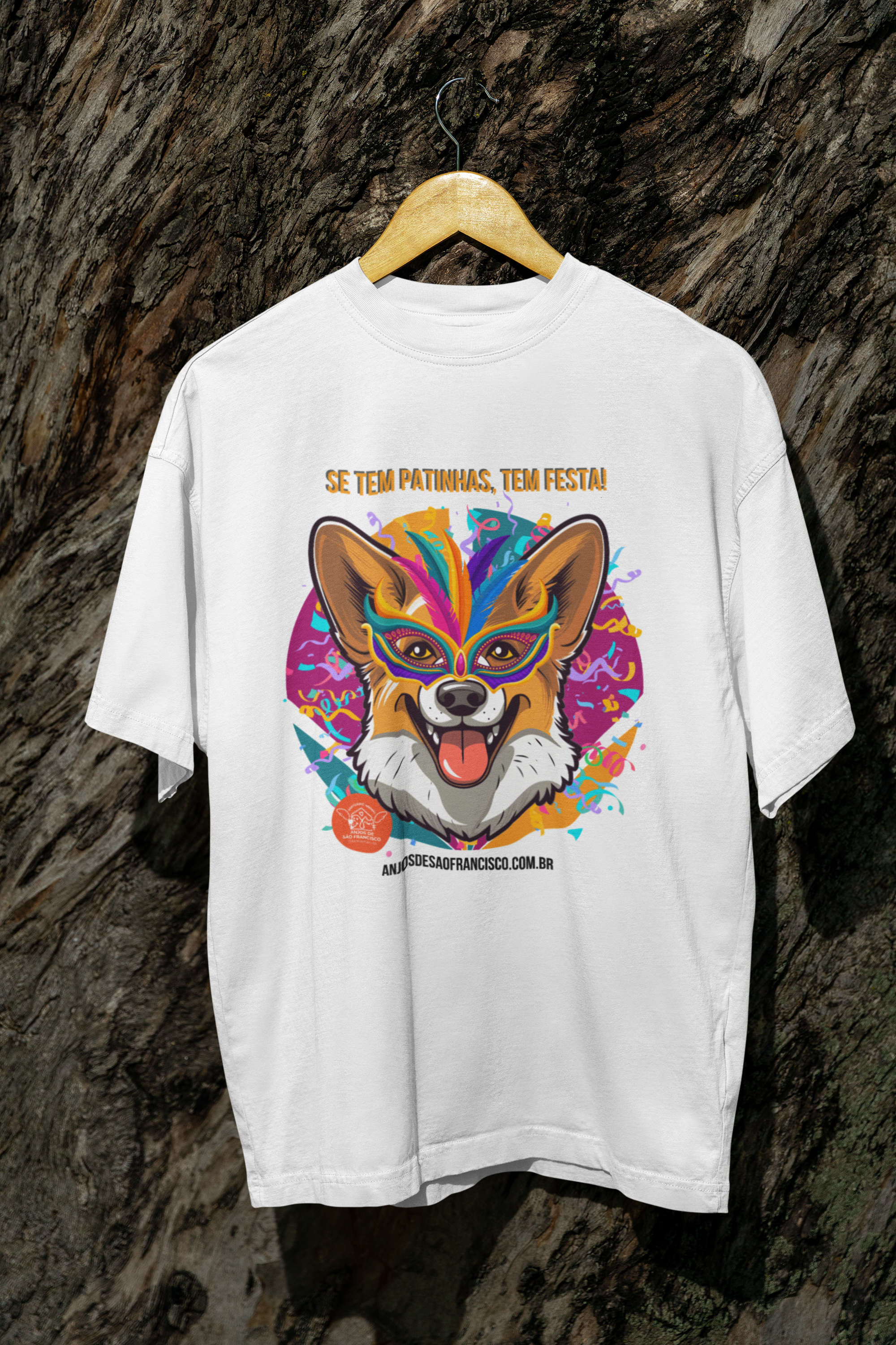 Nome do produto: Se Tem Patinhas, Tem Festa! – Camiseta Pet Lovers