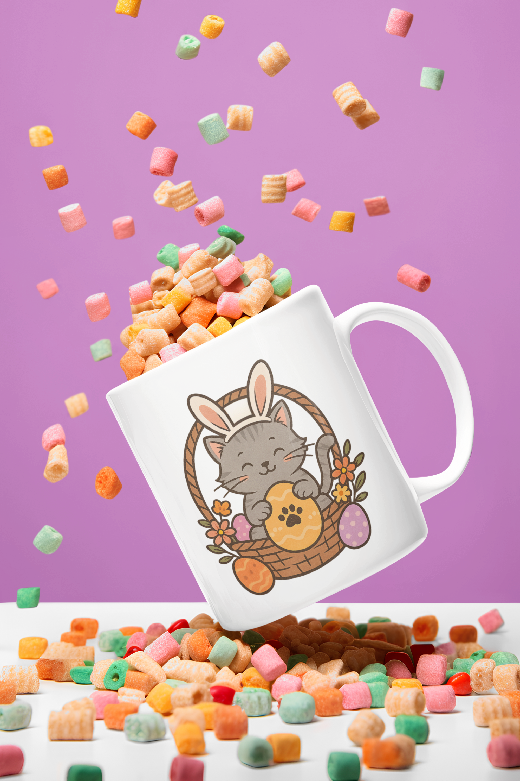 Nome do produto: Ronron de Páscoa - Caneca