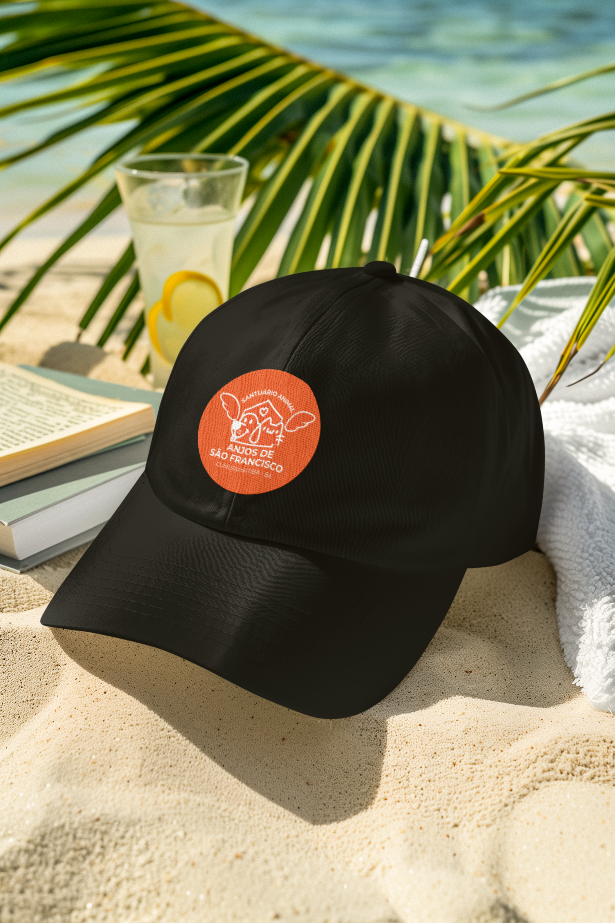 Nome do produto: Proteção e Estilo - Boné Exclusivo do Santuário - Edição Laranja