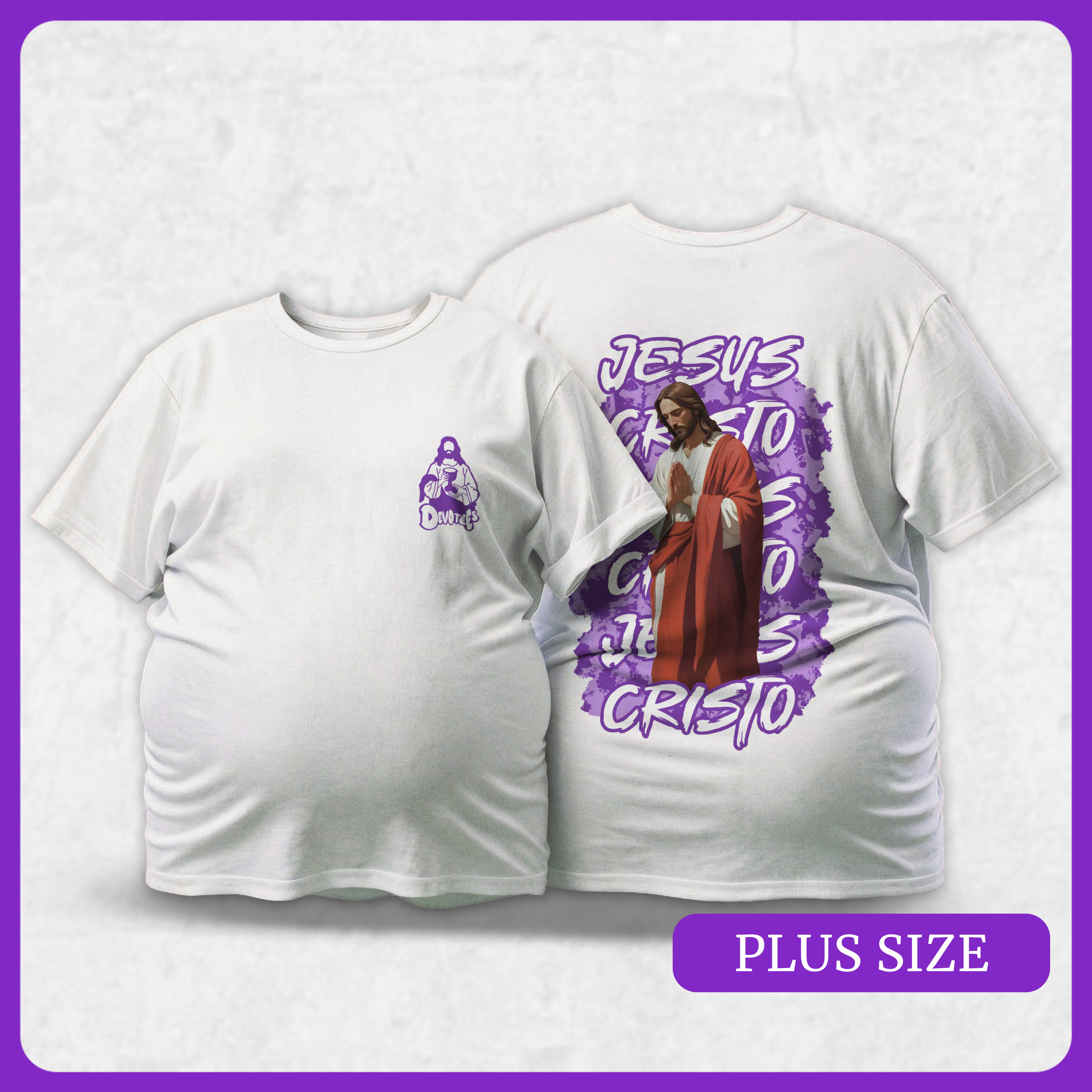 Plus Size Jesus | Urbano Sagrado (Roxo)