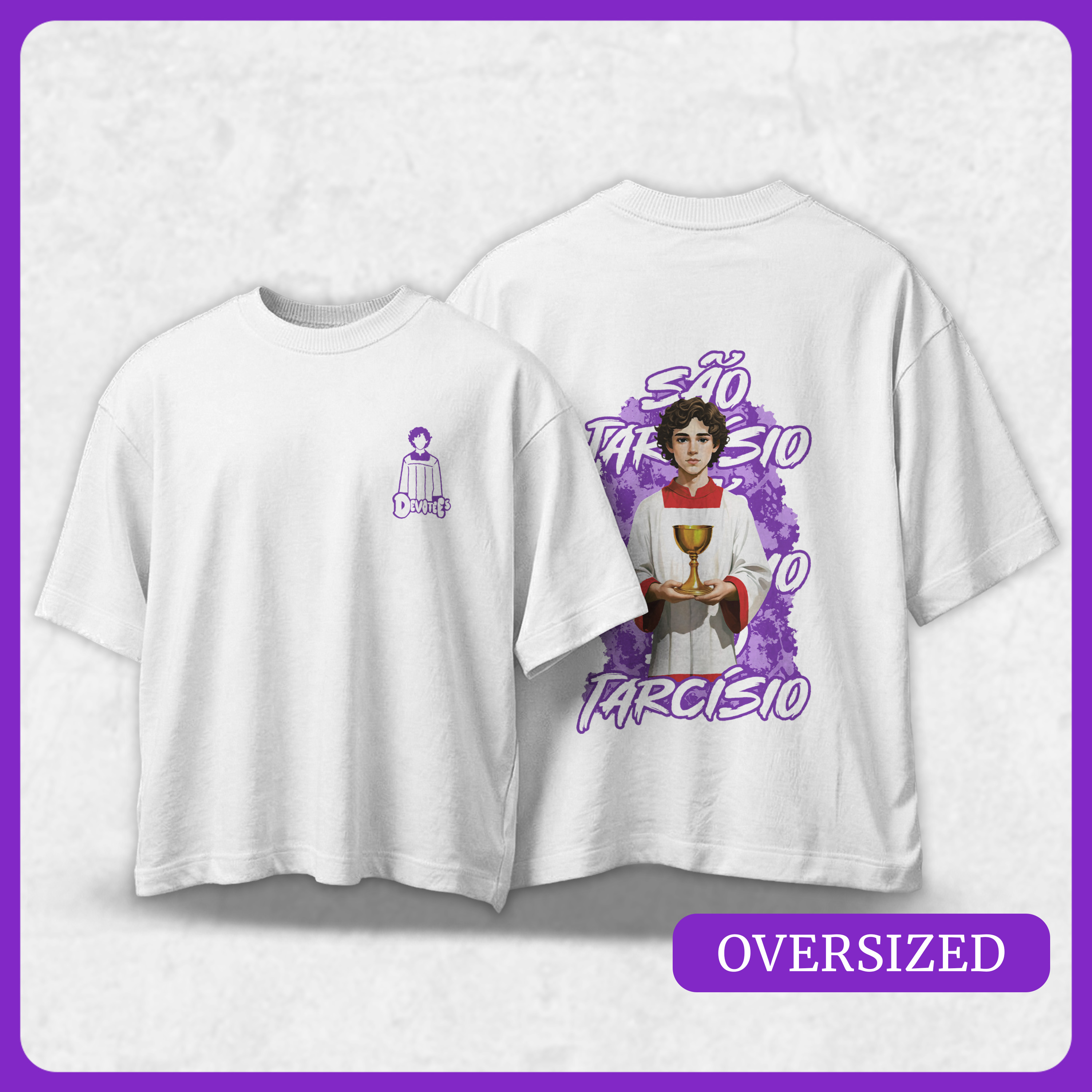 Oversized São Tarcísio | Urbano Sagrado (Roxo)