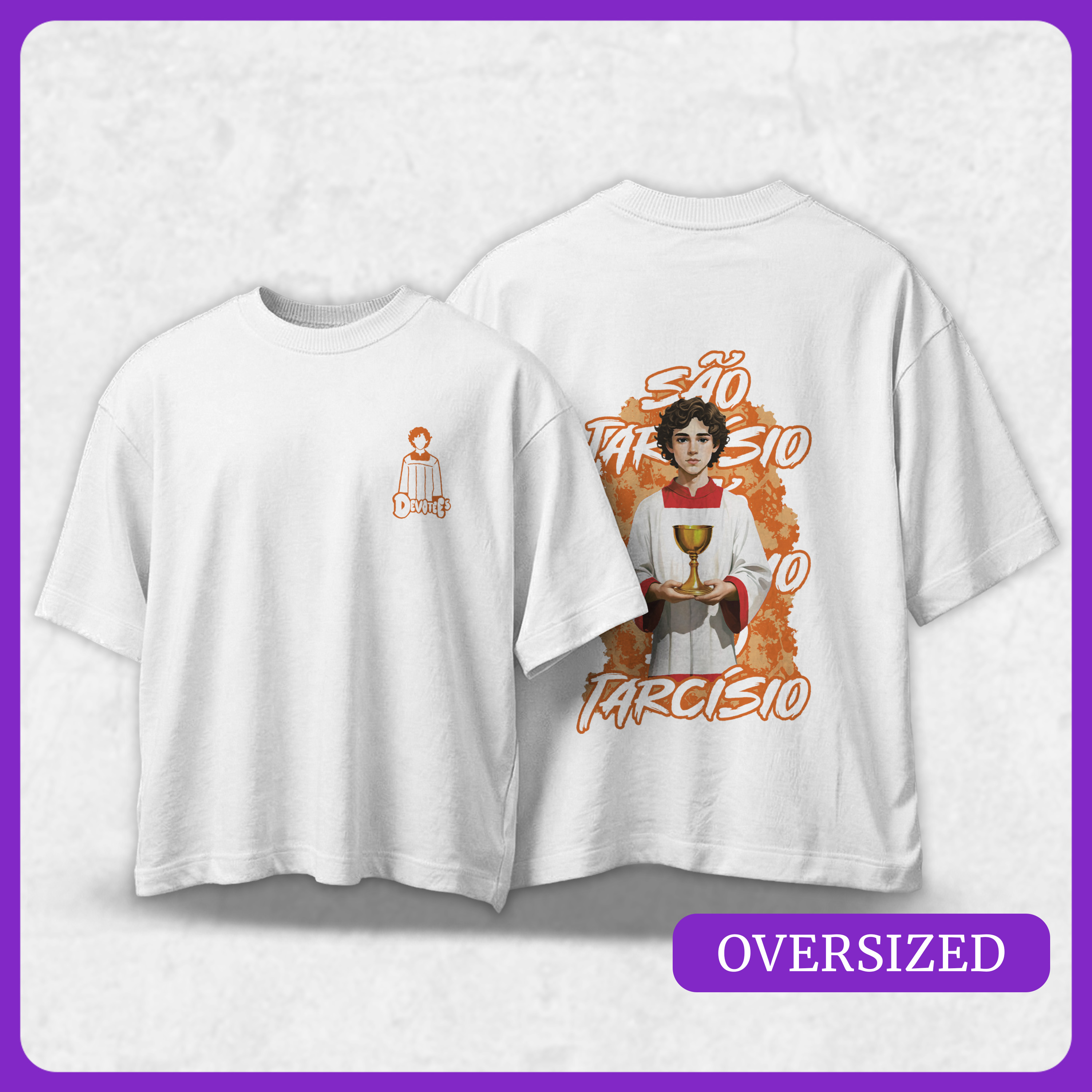 Oversized São Tarcísio | Urbano Sagrado (Laranja)