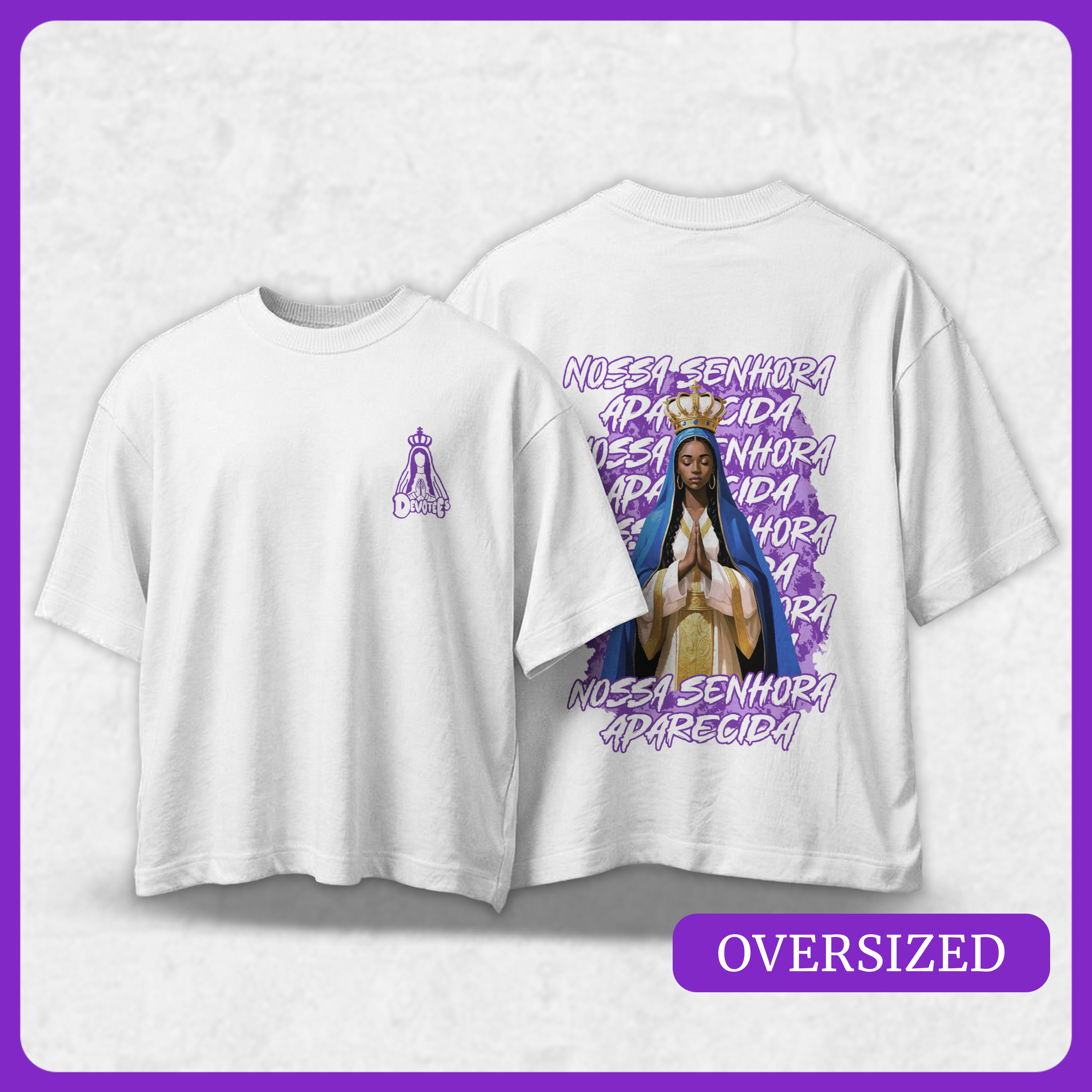 Oversized Nossa Senhora | Urbano Sagrado (Roxo)