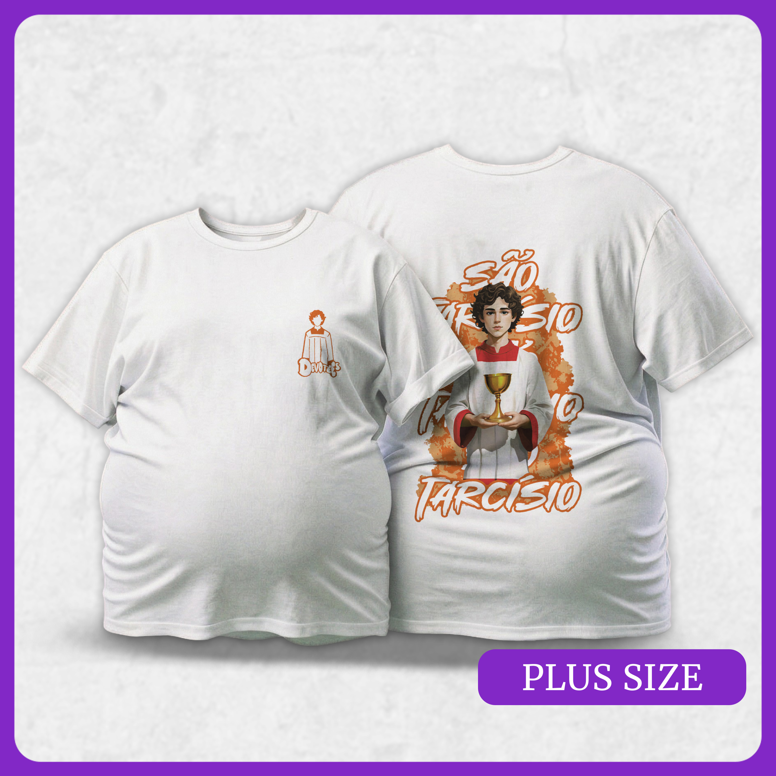 Plus Size São Tarcísio | Urbano Sagrado (Laranja)