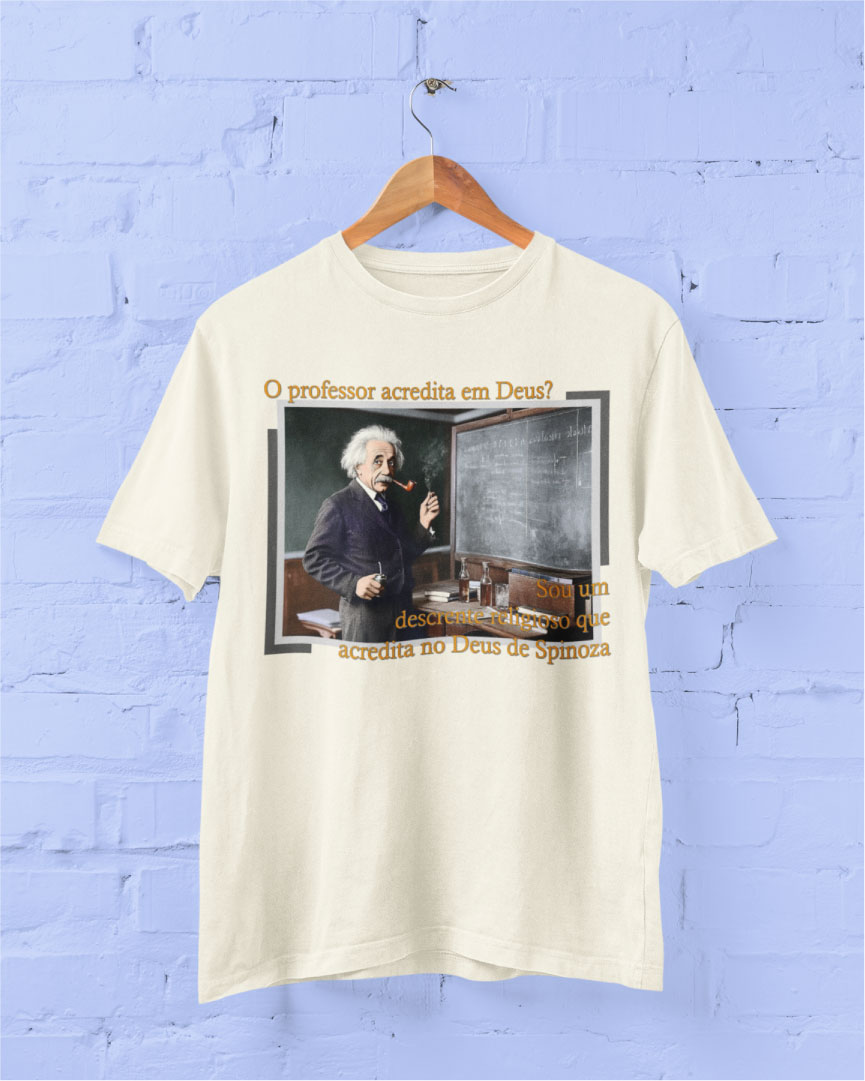 Einstein e o Deus de Spinoza (Pima Unissex)