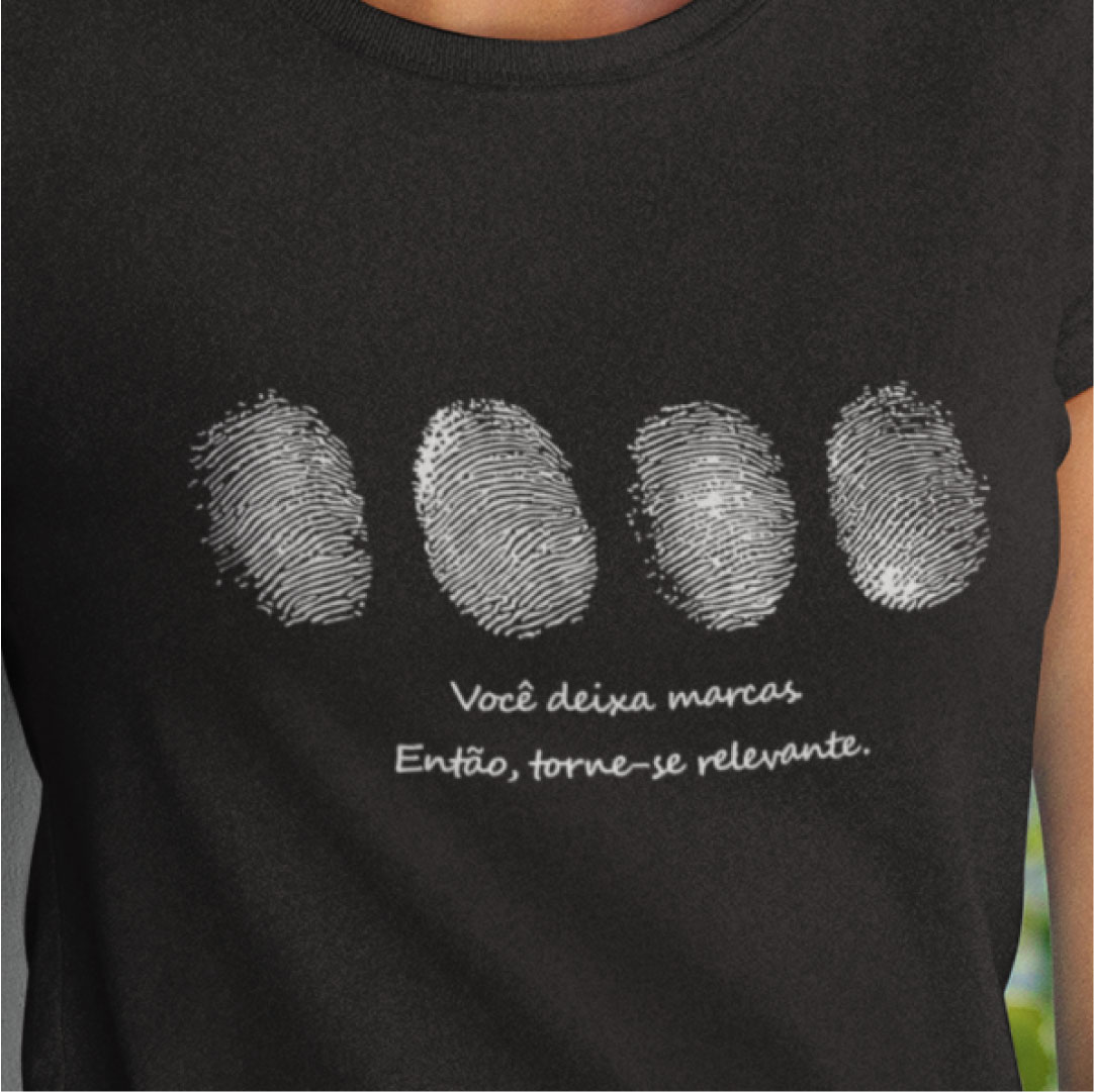 Seja relevante (Baby look - Algodão peruano)