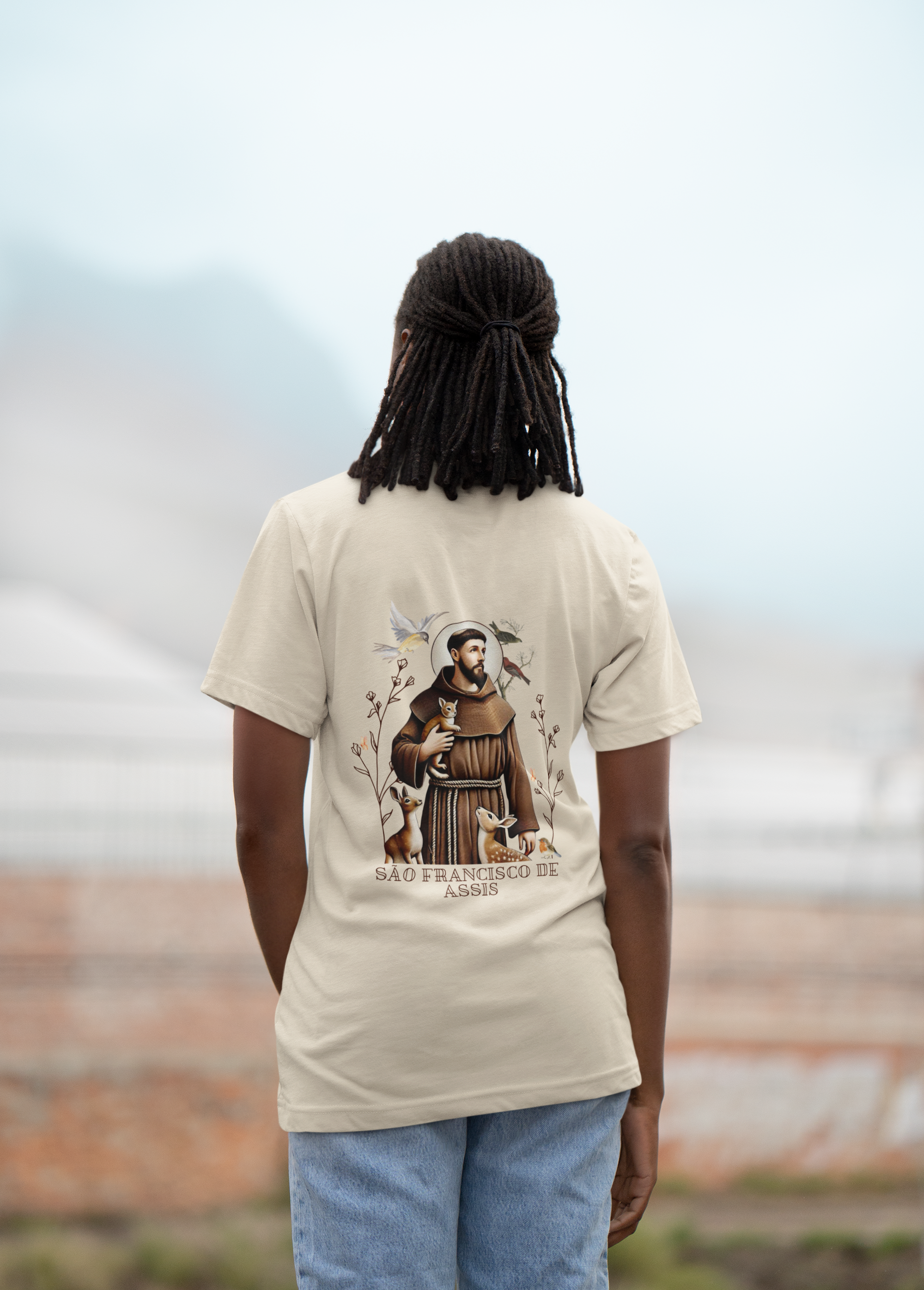 Nome do produto: Camiseta São Francisco de Assis