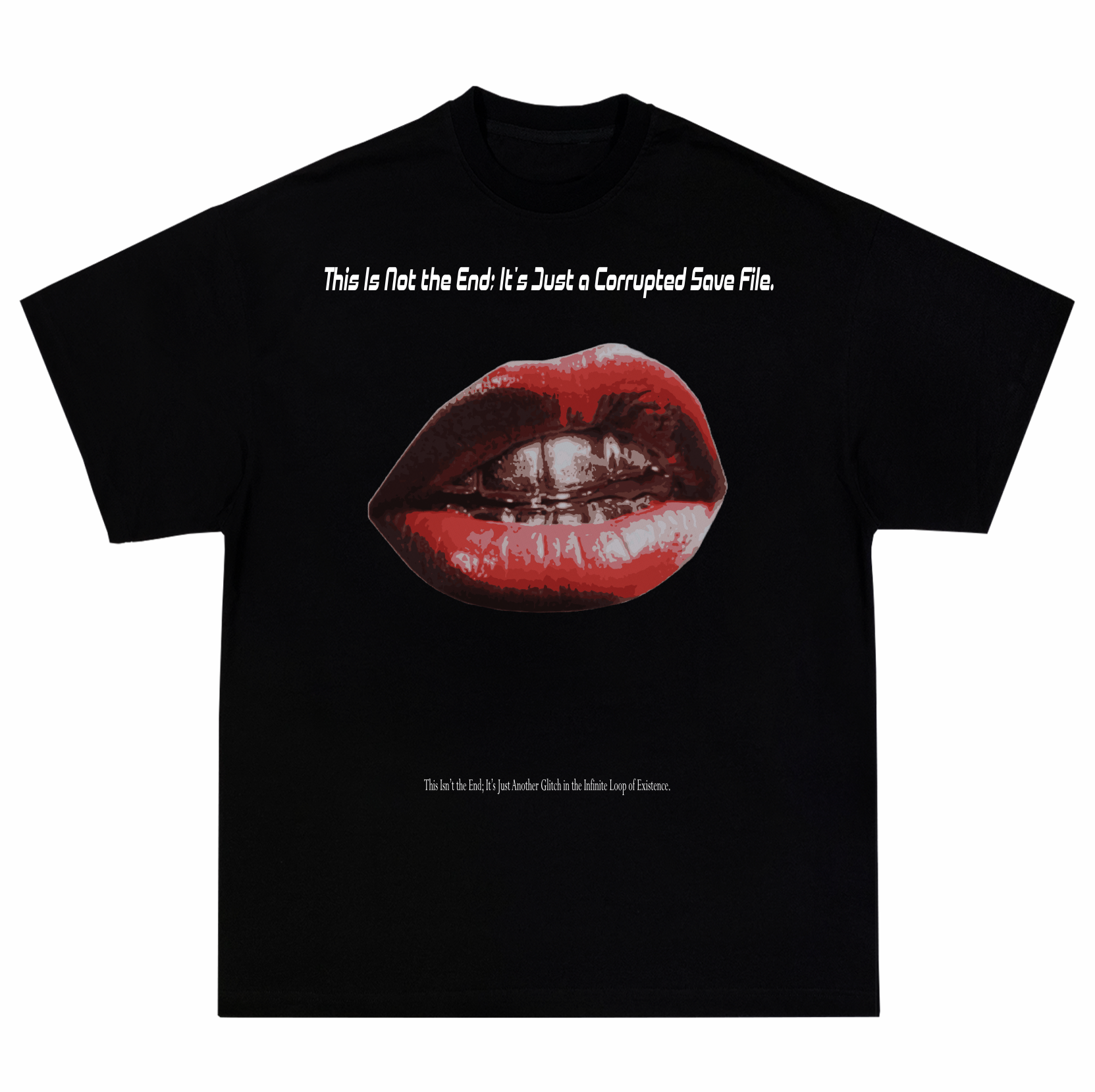 Nome do produto: Camisetas Oversized Preta Y2k Dripped in Gold